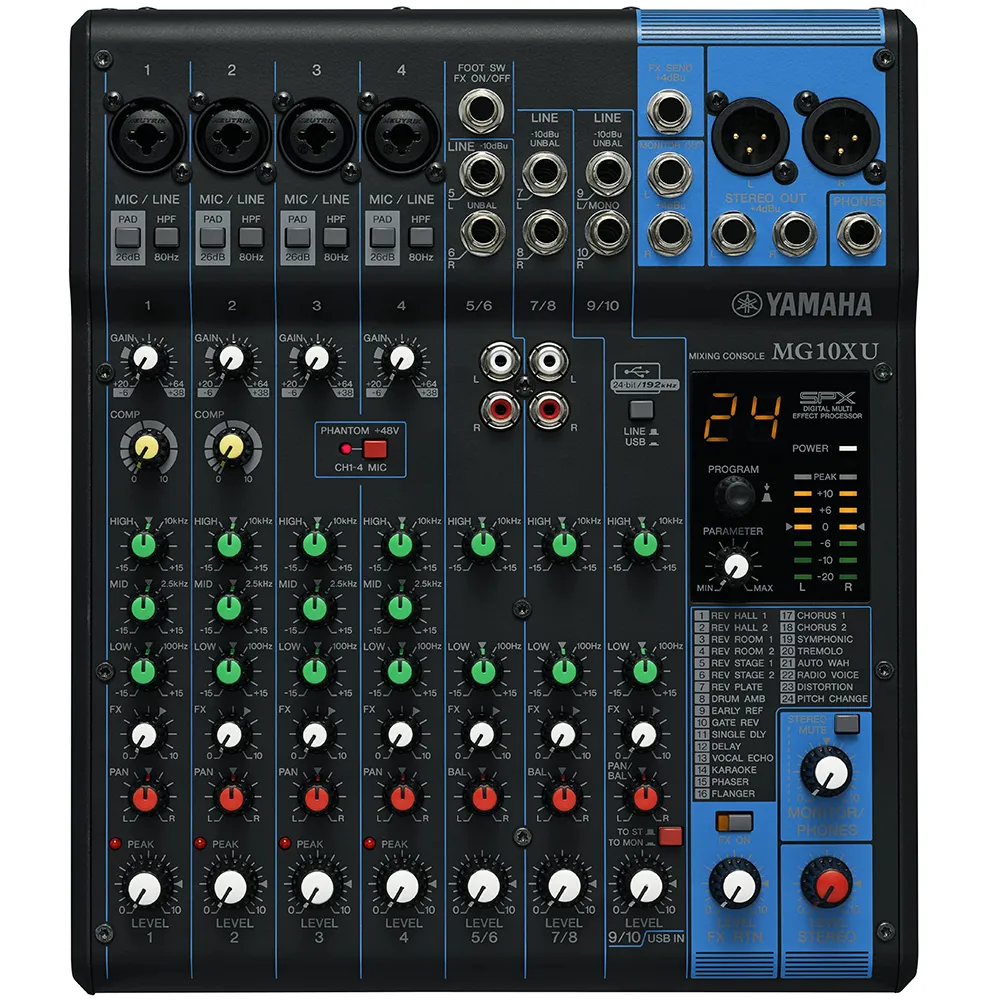 Yamaha MG10XU 10-Channel Mixer with FX