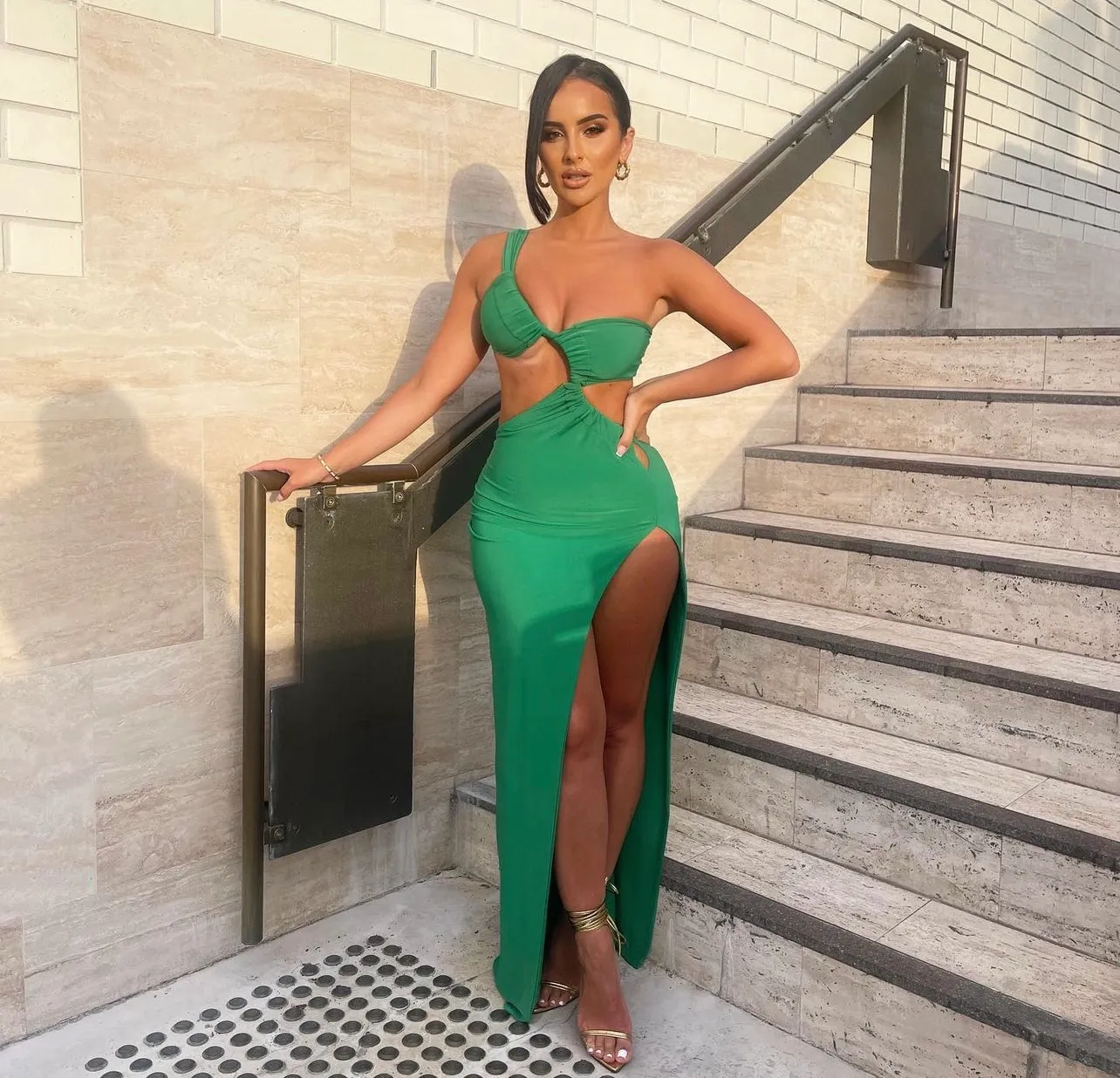 MELANI Eve Gown - Green (HIRE)