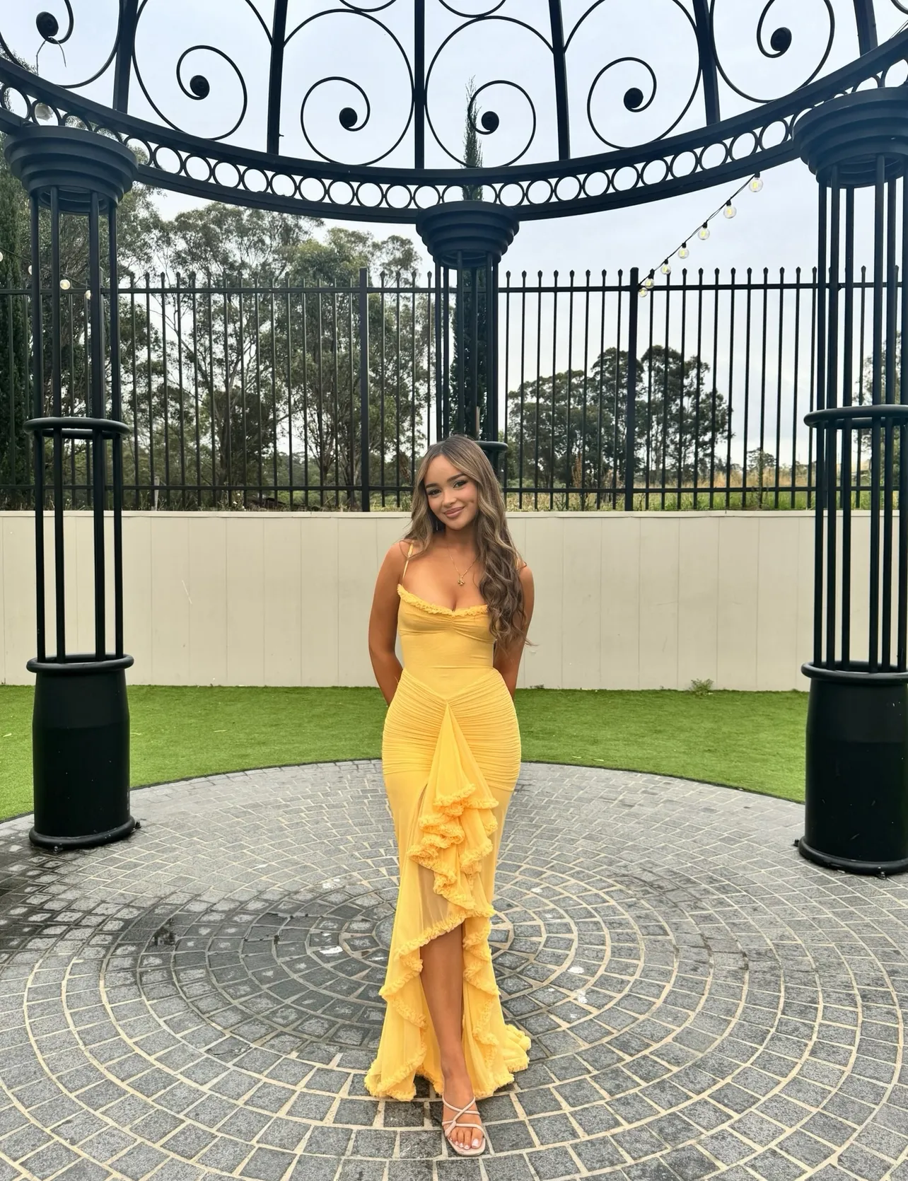 HOUSE OF CB Gabbi Dress - Apricot (HIRE)