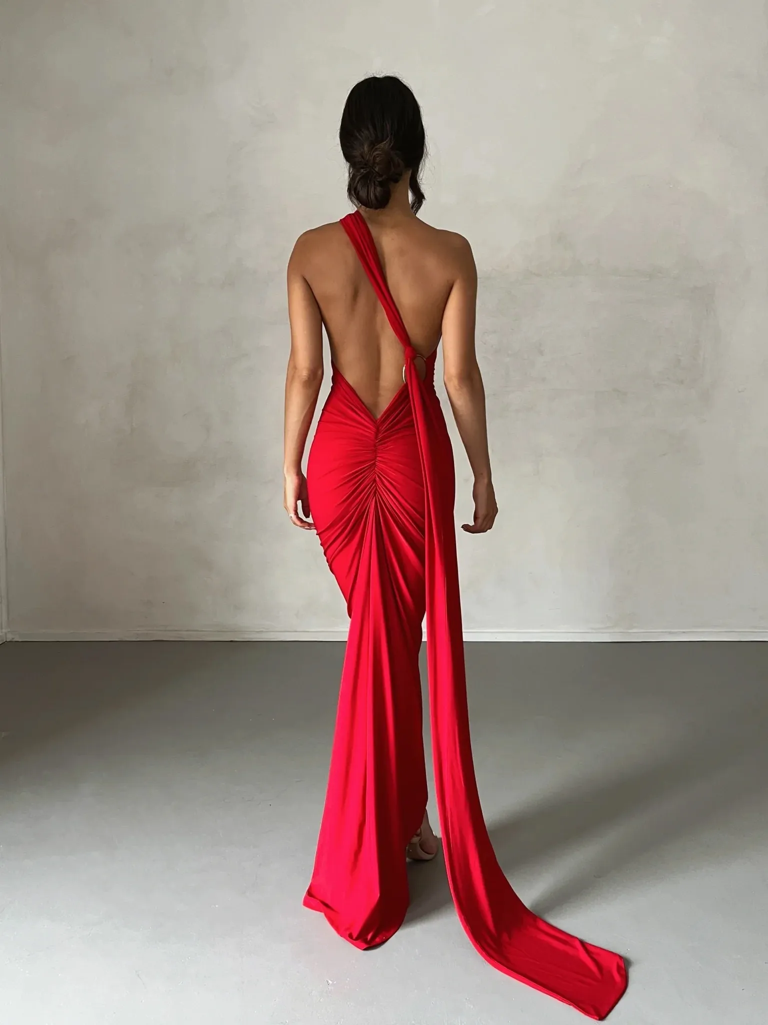 MELANI Constantina Gown - Red (HIRE)