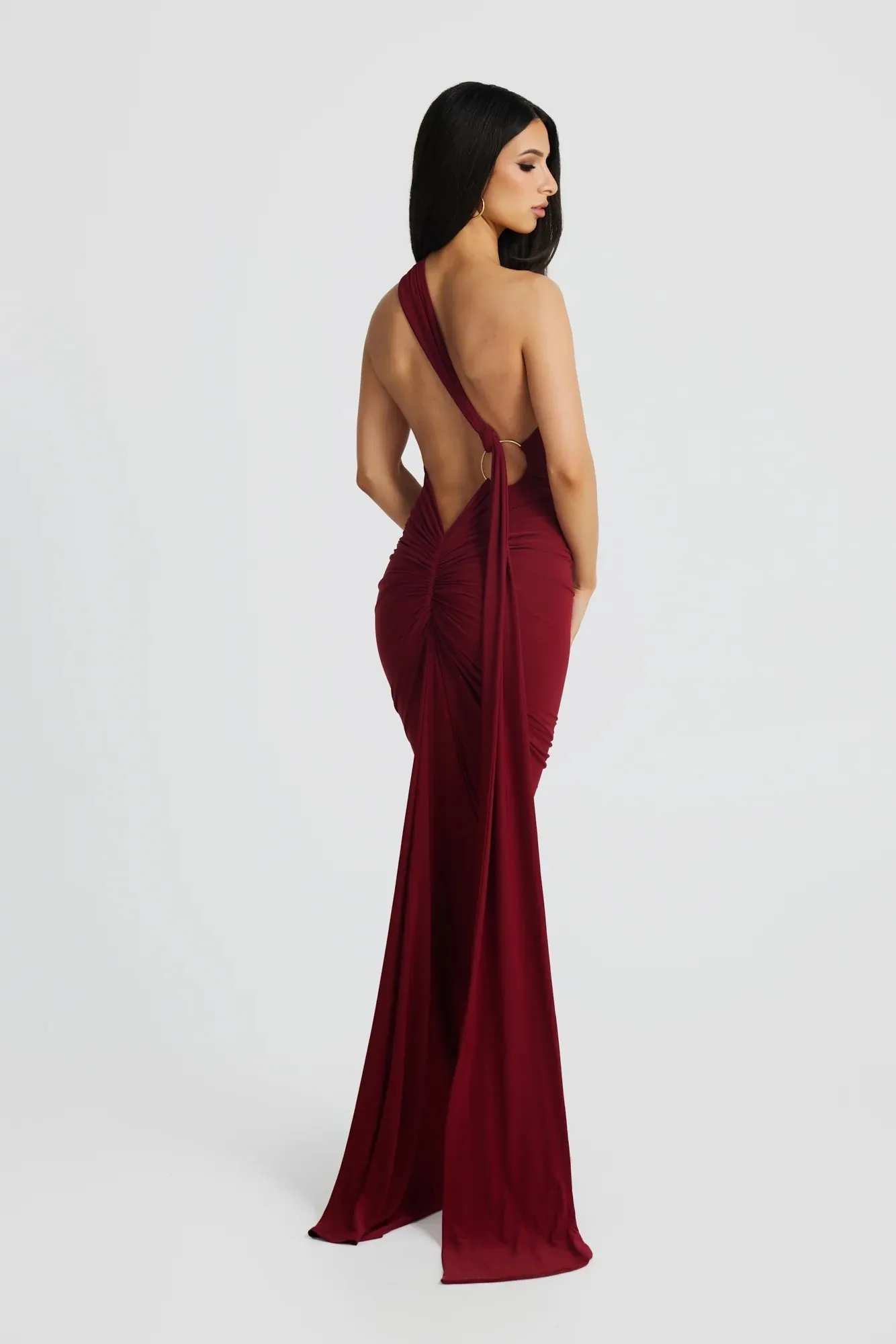 MELANI Constantina Gown - Wine (HIRE)