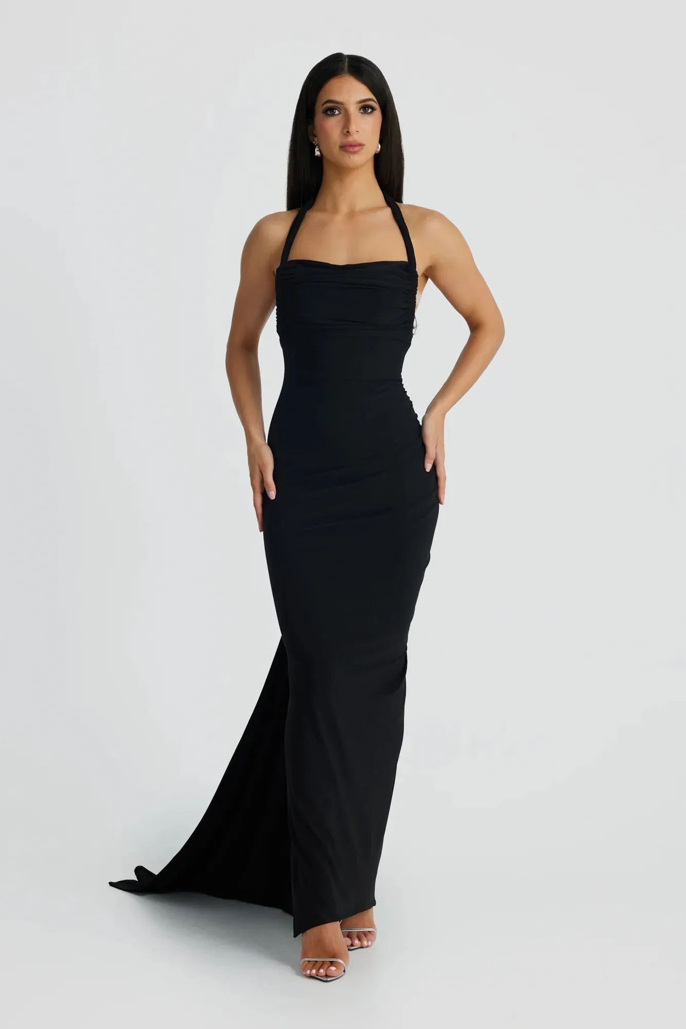 MELANI Ivana Multi Way Gown - Black (HIRE)