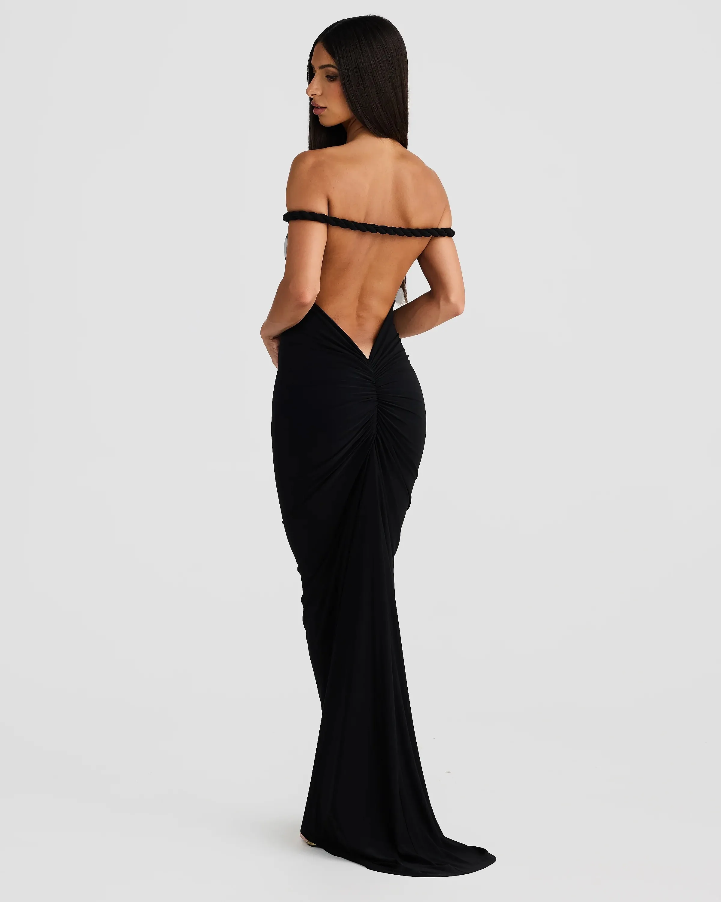 MELANI Maia Multi Way Gown - Black (HIRE)