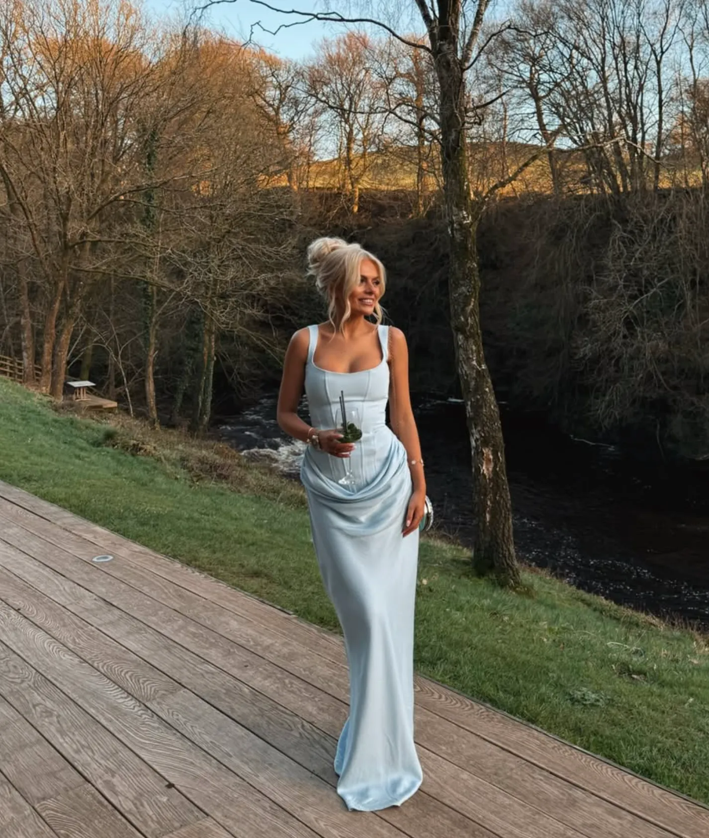BABYBOO Cornelia Maxi Dress - Baby Blue (HIRE)