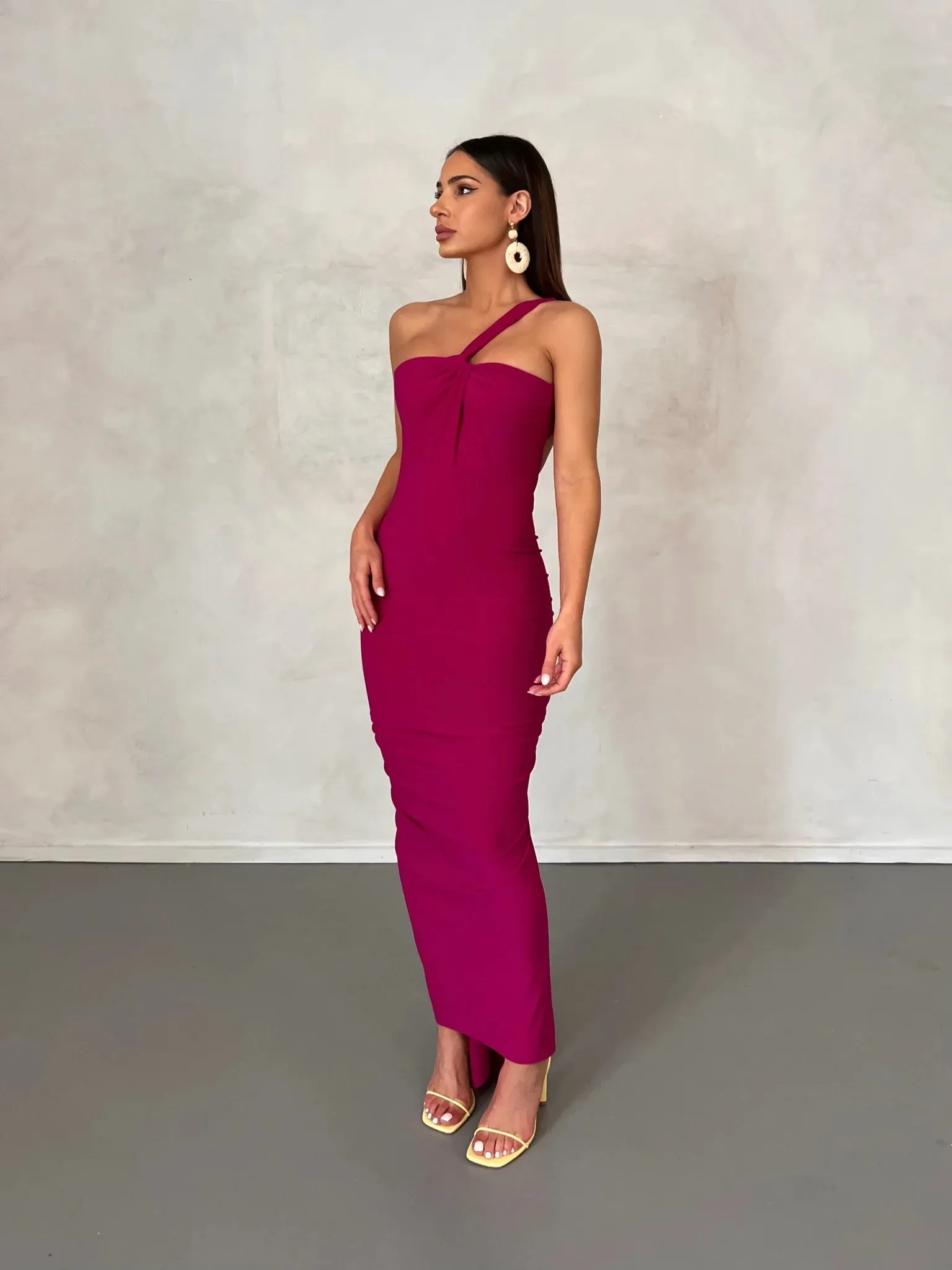 MELANI Melina Dress - Berry (HIRE)