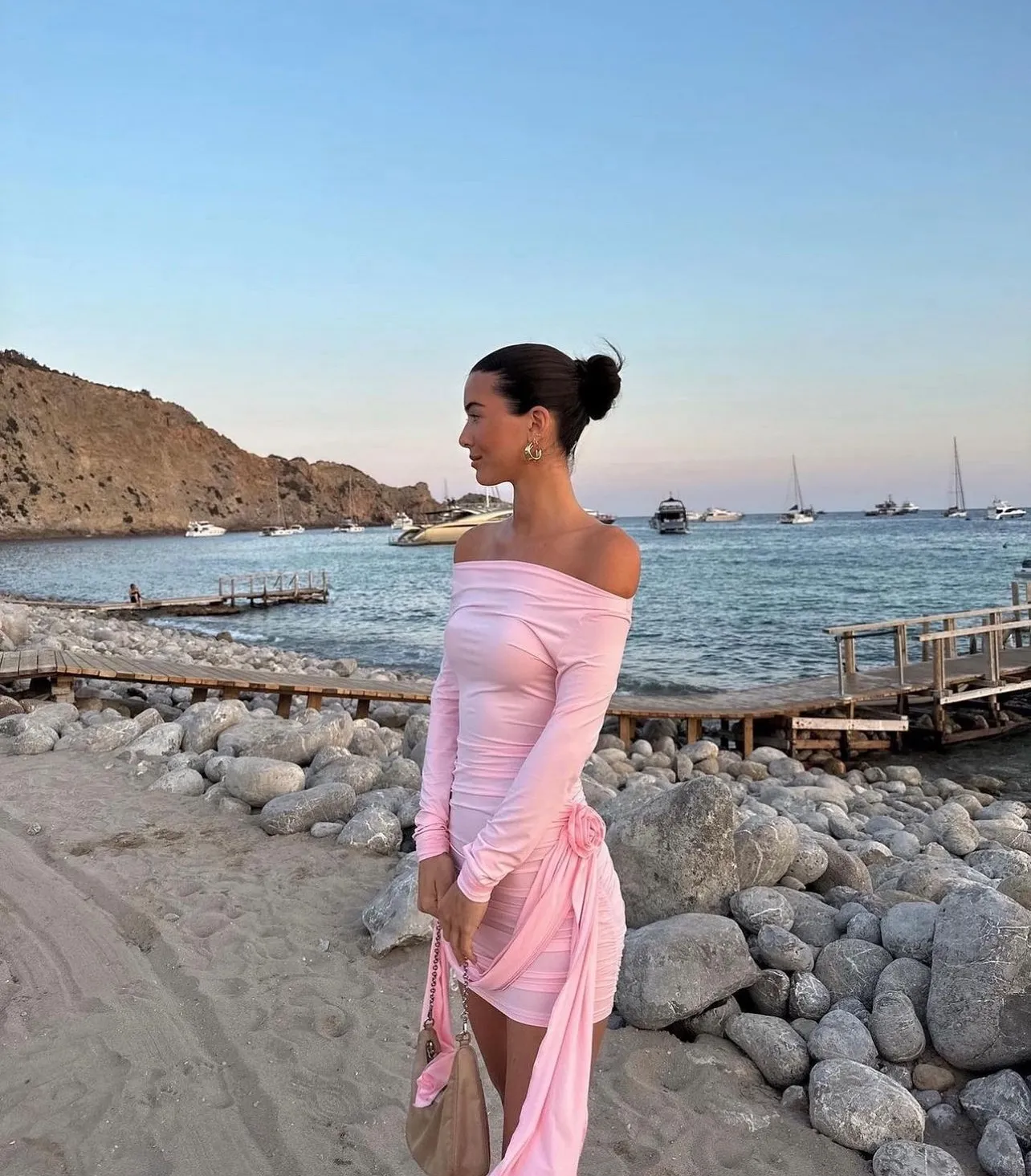 LIONESS Glory Mini Dress - Blush (HIRE)