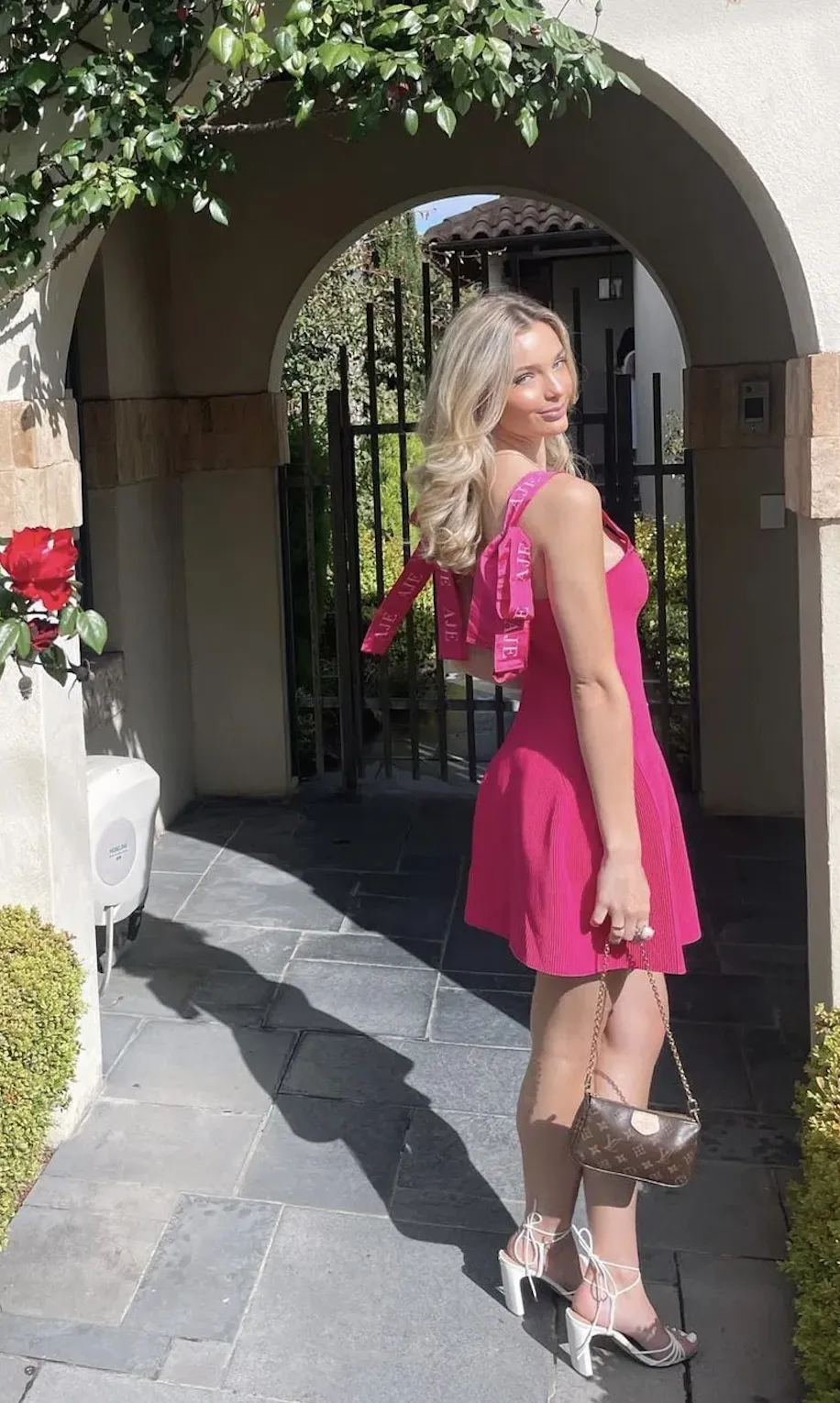 AJE Amber Knit Dress - Fuchsia (HIRE)