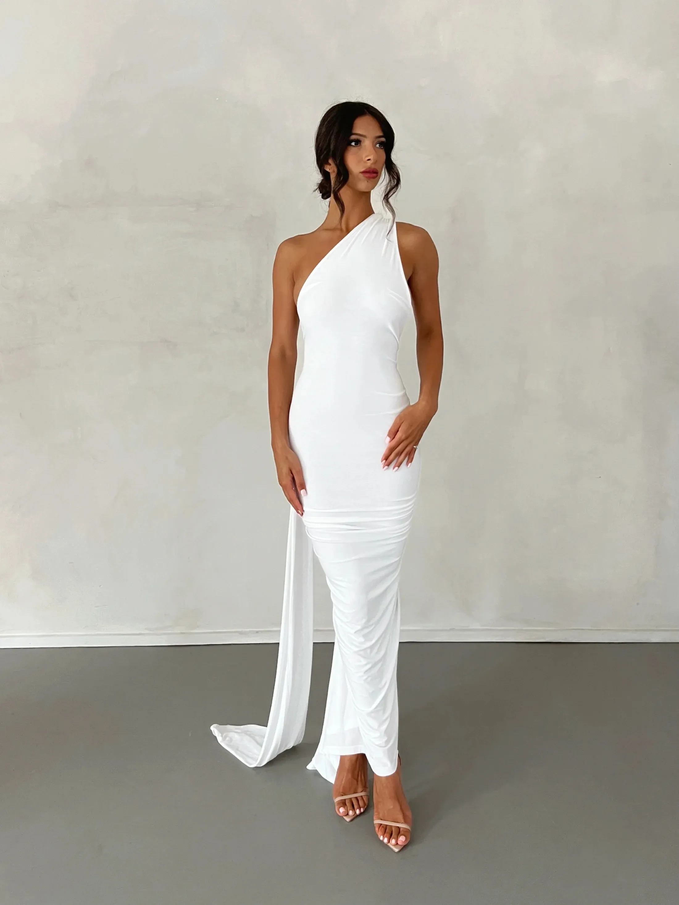 MELANI Constantina Gown - White (HIRE)