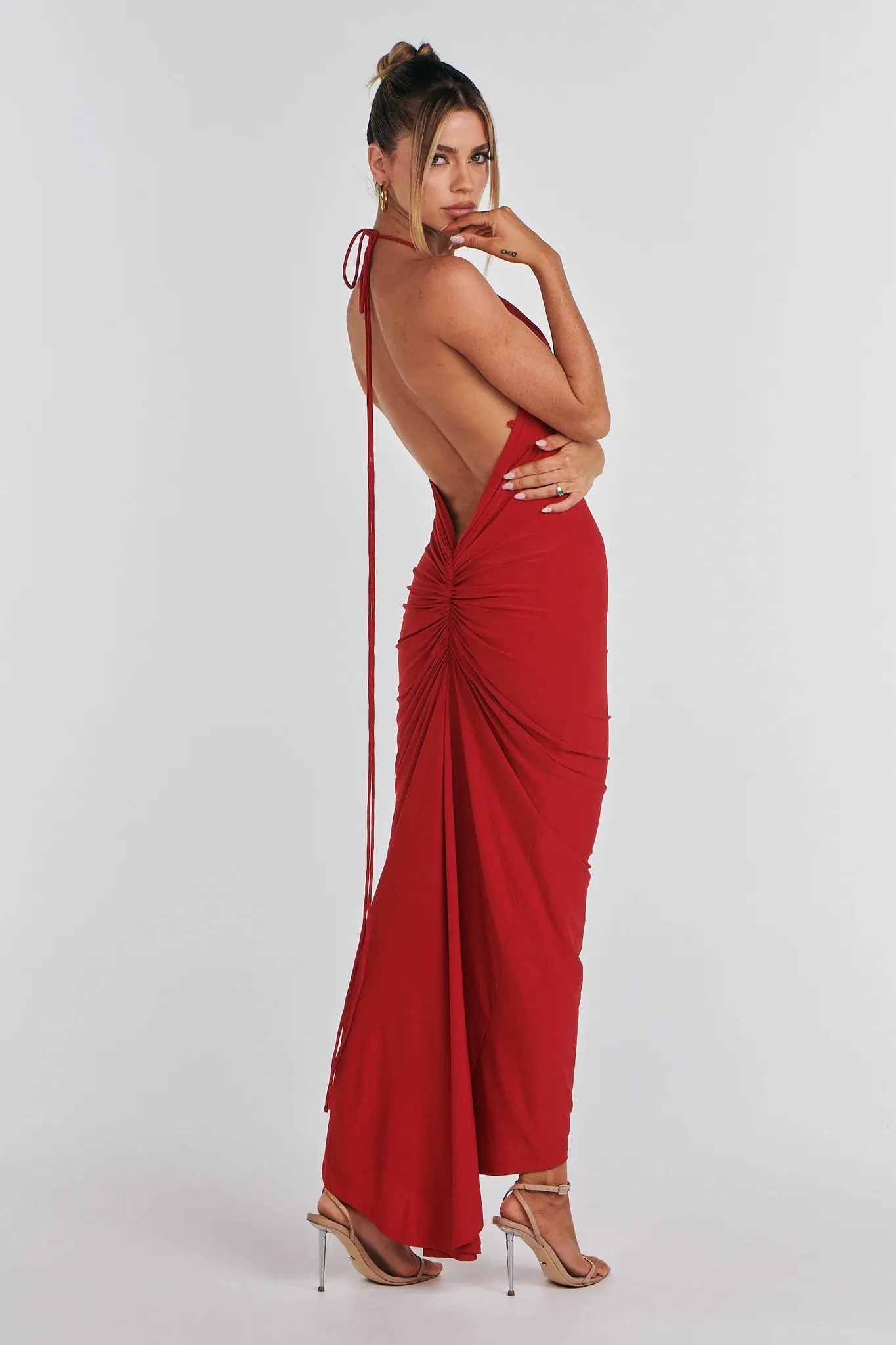 MELANI Arianna Dress - Red (HIRE)