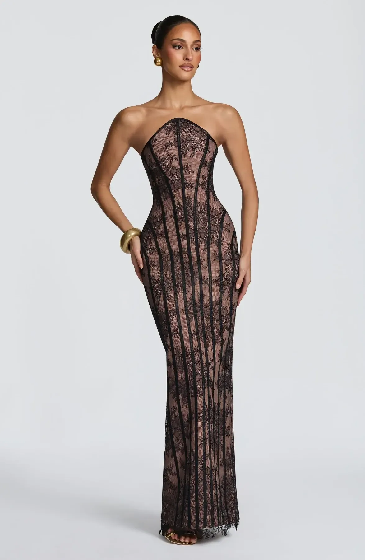 BABYBOO Tamara Maxi Dress - Black (HIRE)