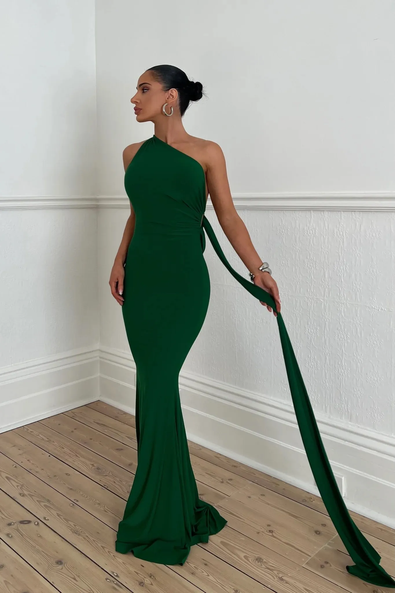 MELANI Sofia Gown - Emerald (HIRE)