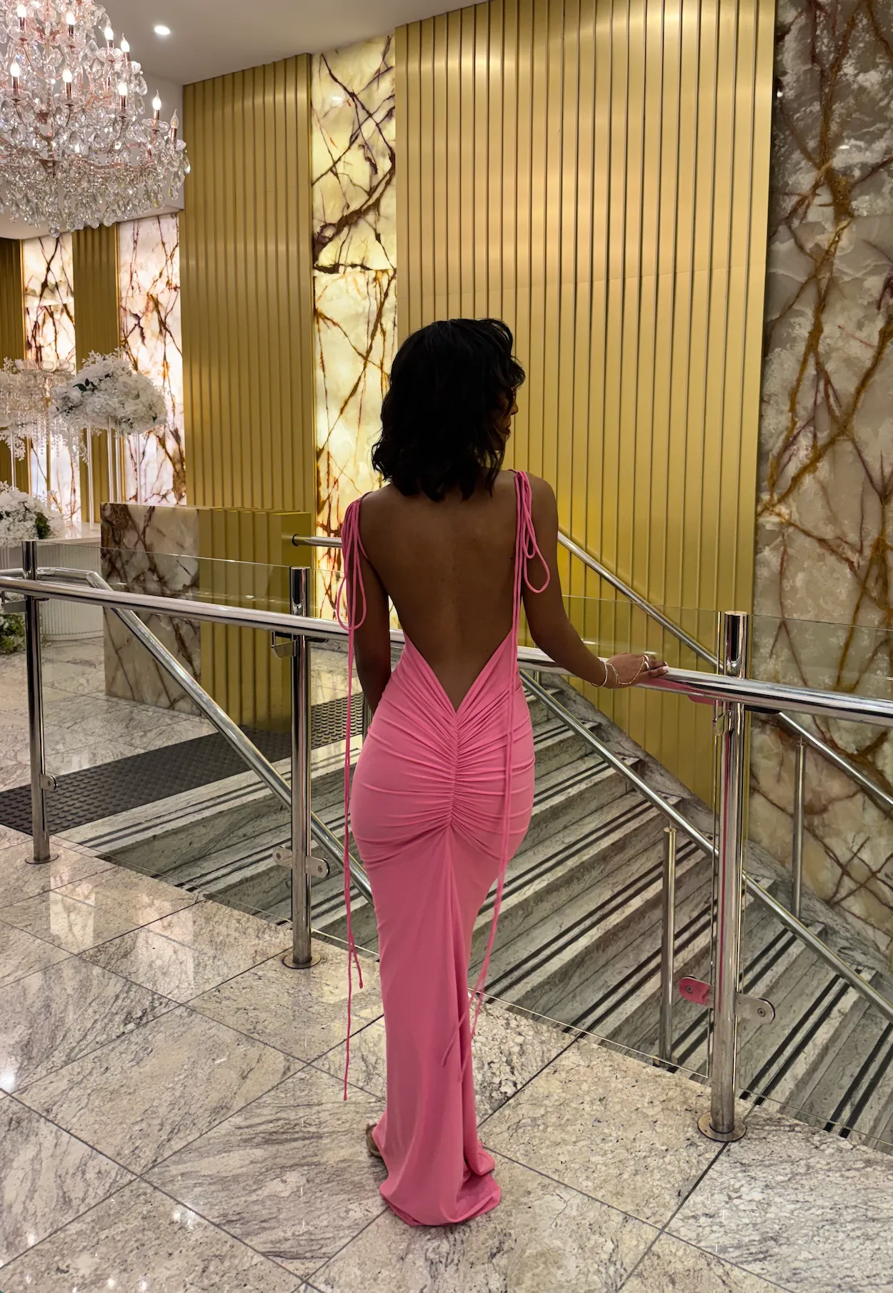 MELANI Gia Gown - Pink (HIRE)