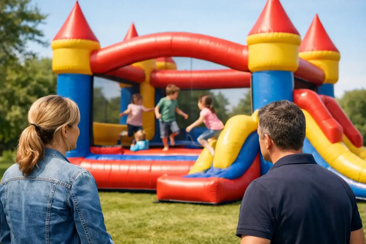 Hoeveel toezicht bij een springkasteel nodig?