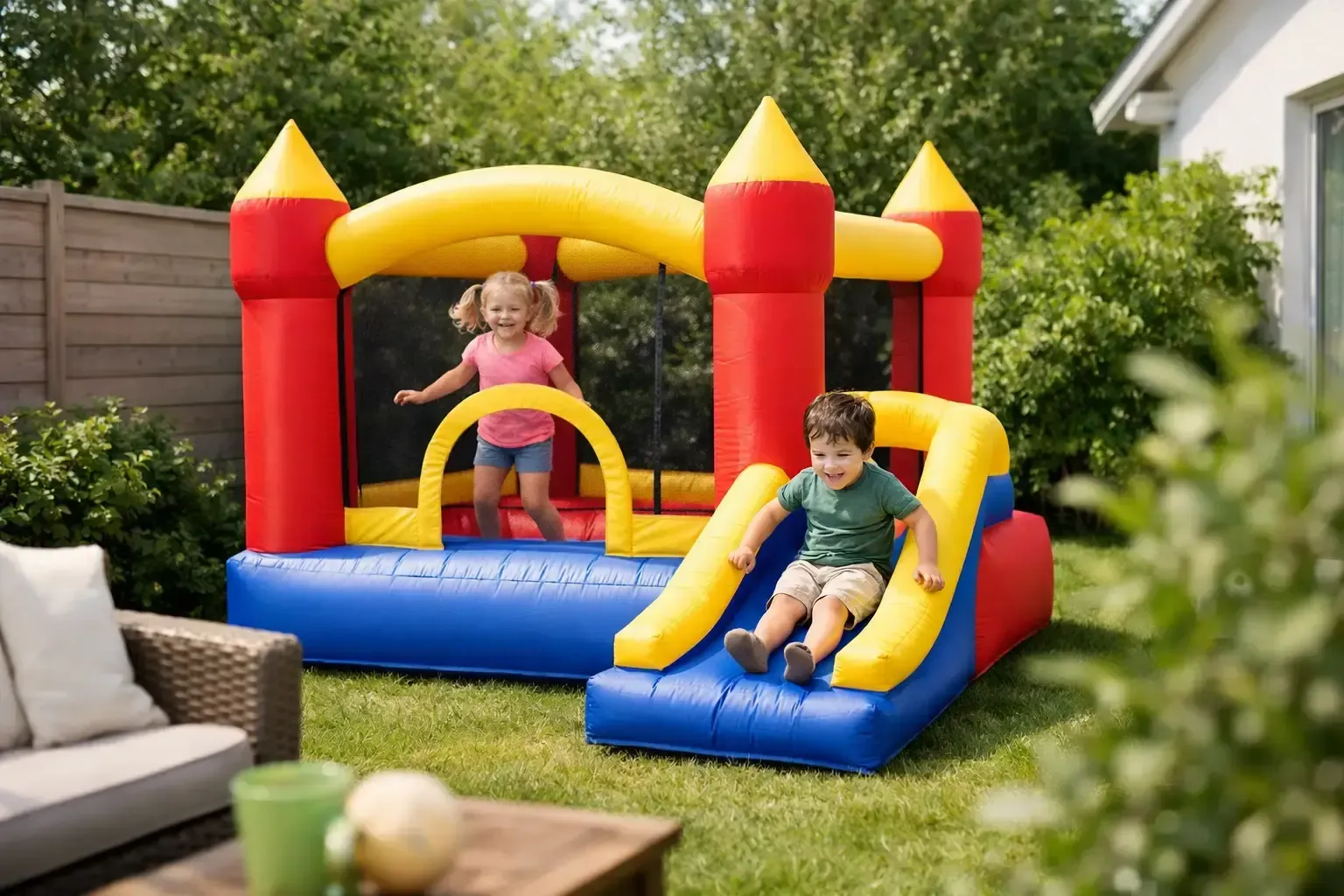 Zo kies je het beste springkasteel voor kleine tuin: let op afmetingen, veiligheid, ondergrond, levering en slimme modellen voor compacte ruimte.