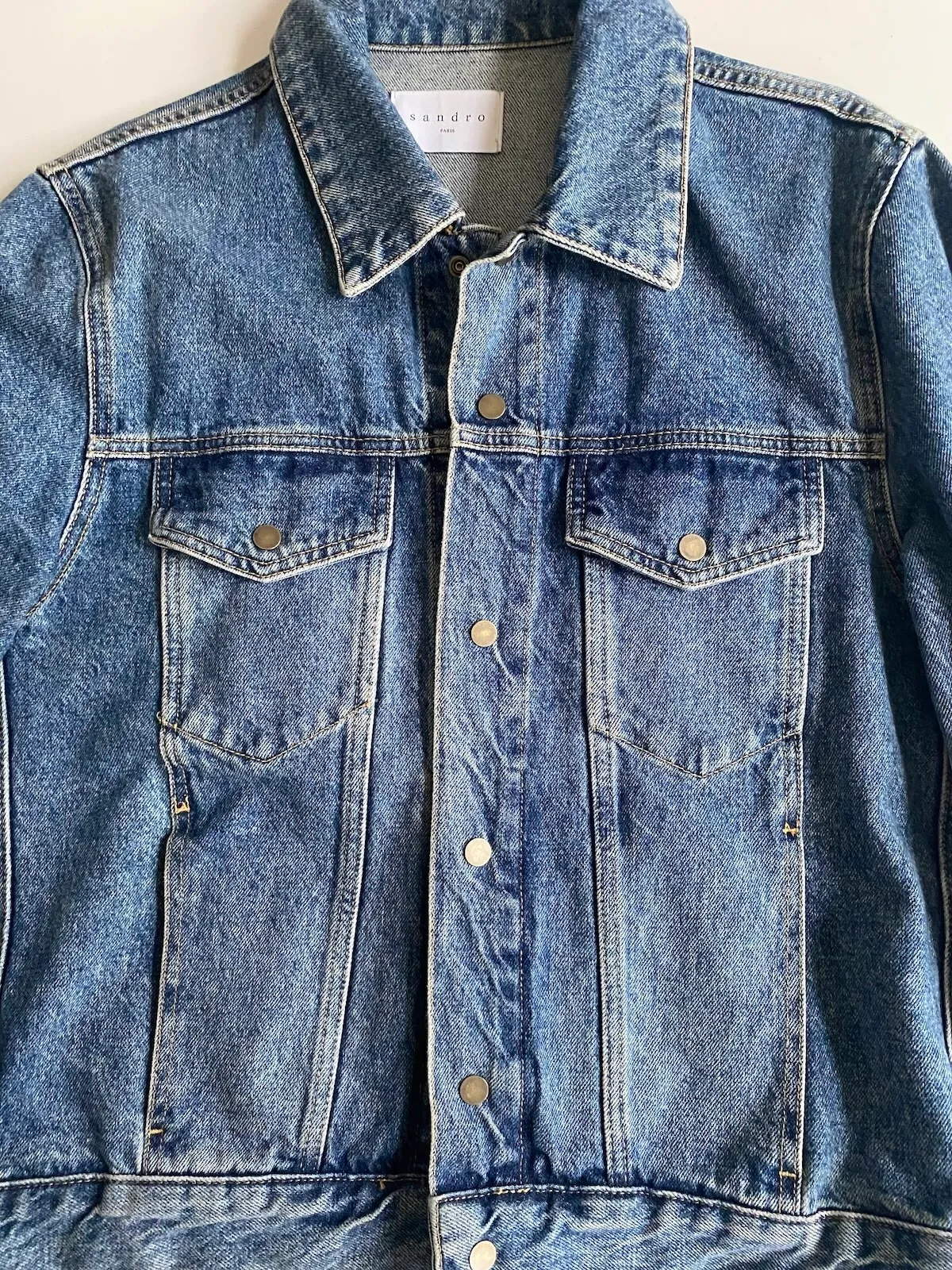 Sandro Denim Jacket — Size XL