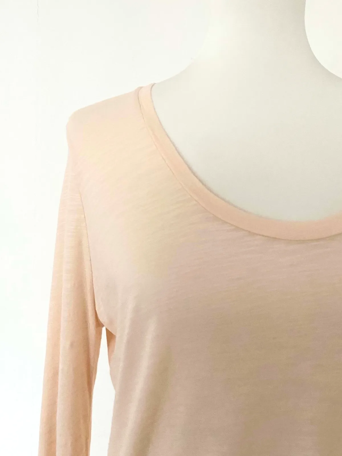 American Vintage Longsleeve Shirt Peach — Size L