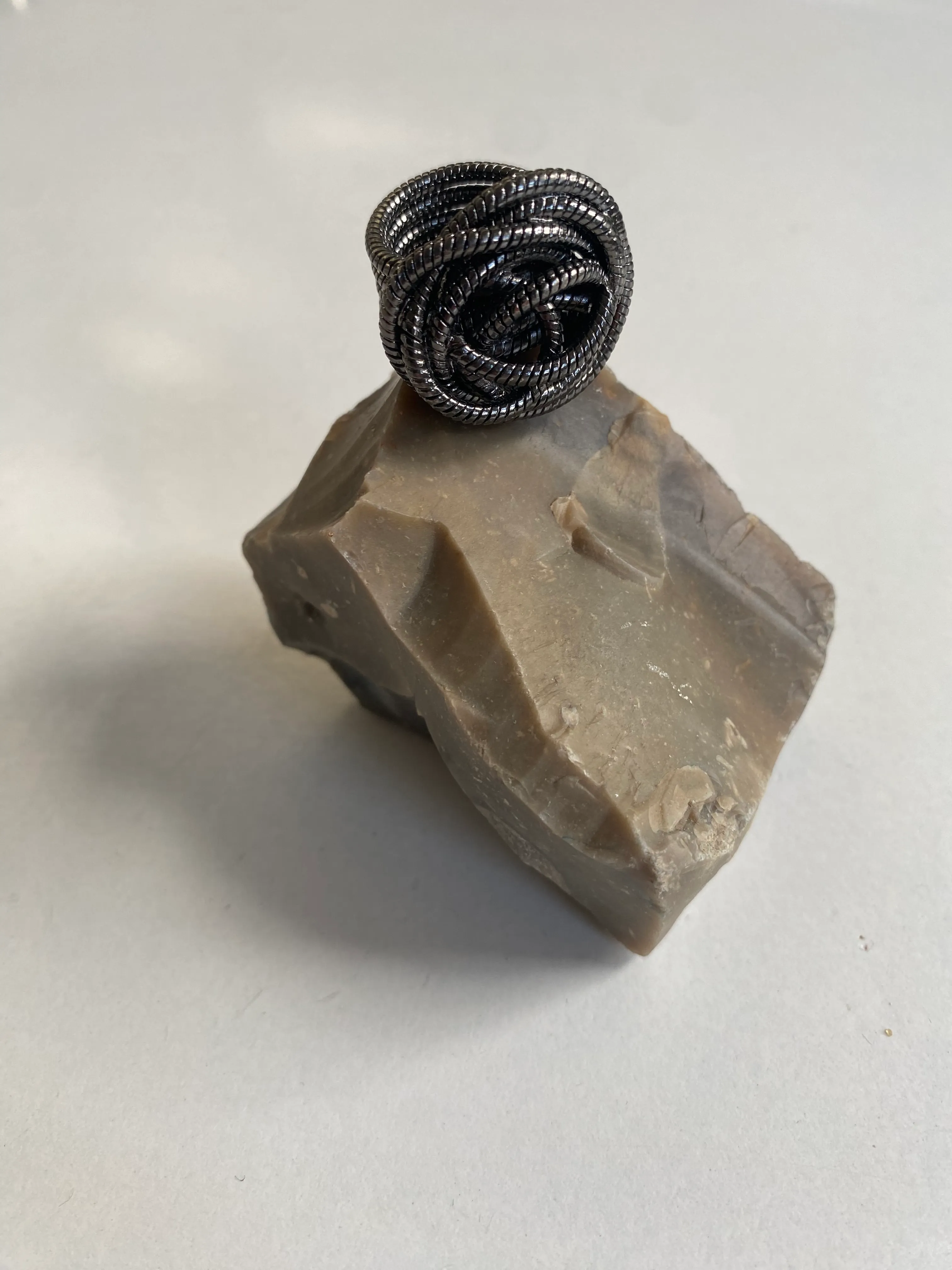 & Other Stories Statement Ring Gunmetal 