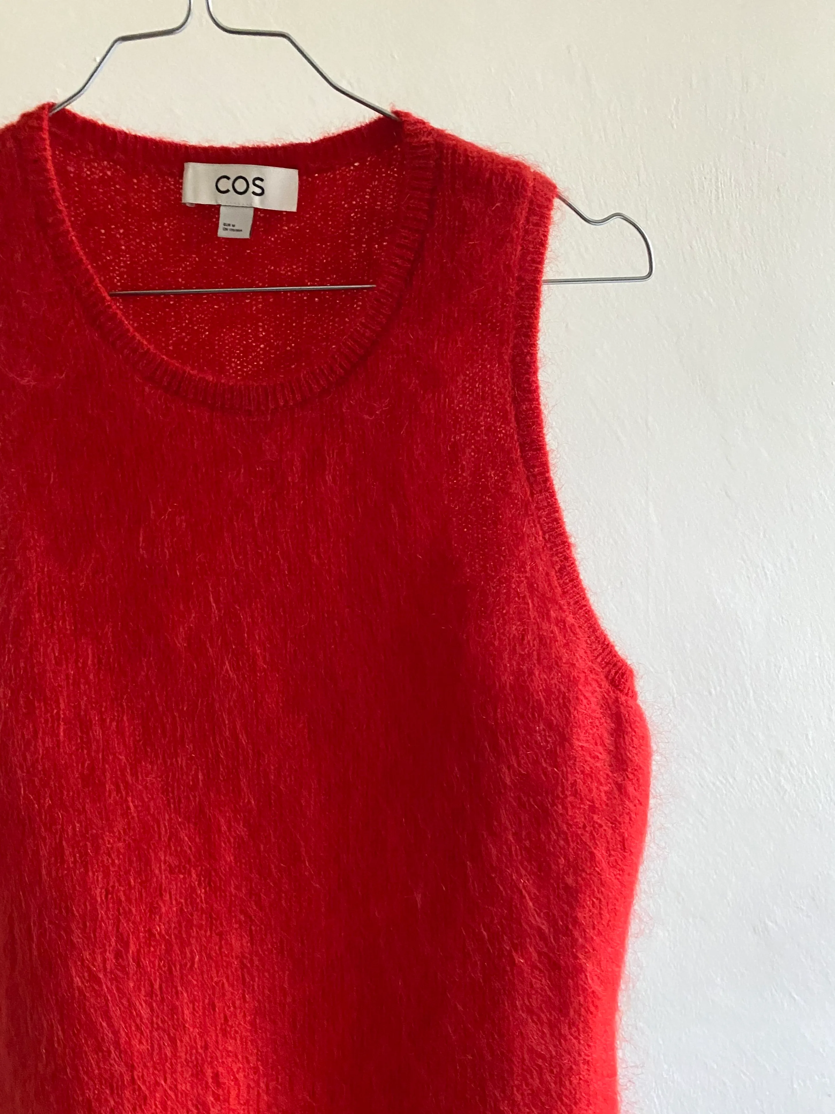 Cos Knit Top Red Size M