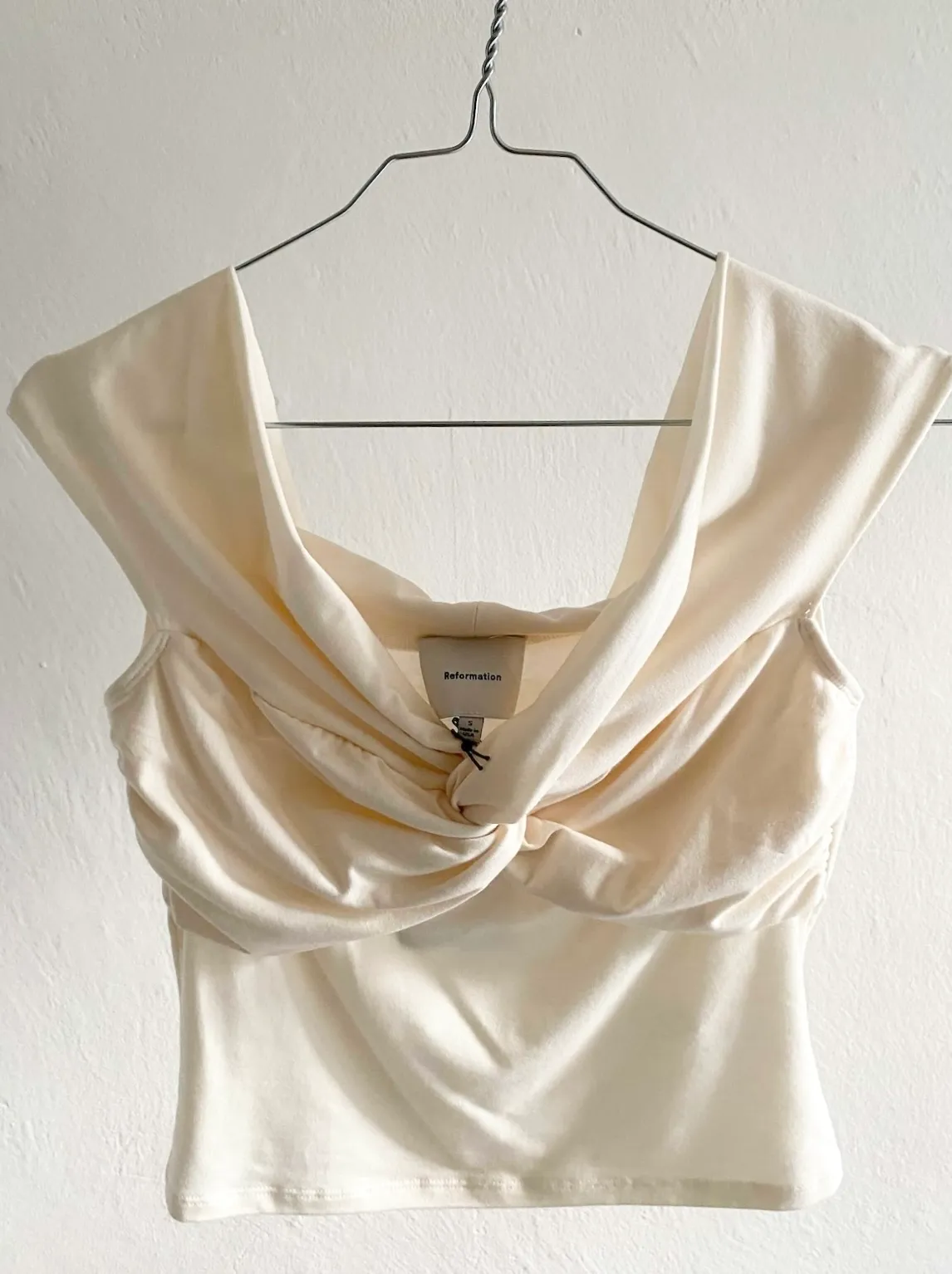 Reformation Top Cream — Size S