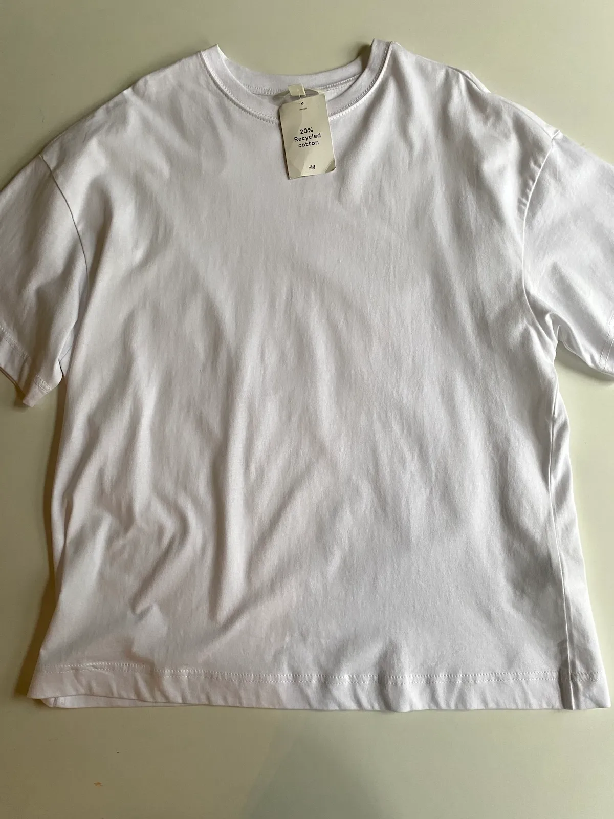 H&M Basic T Shirt White — Size M