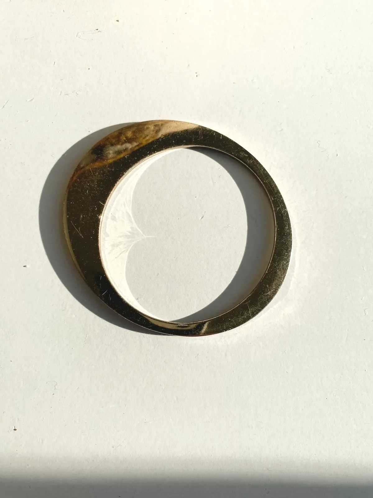 & Other Stories Sculptural Bangle Gold