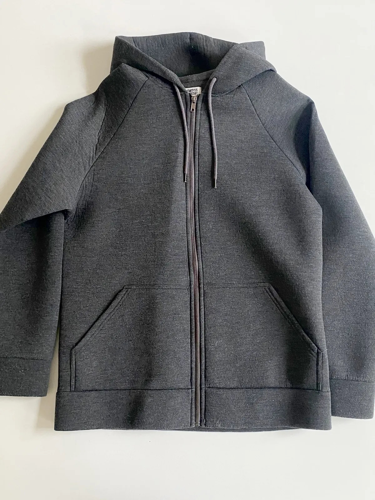 Weekday Cupro Hoodie Grey — Size M