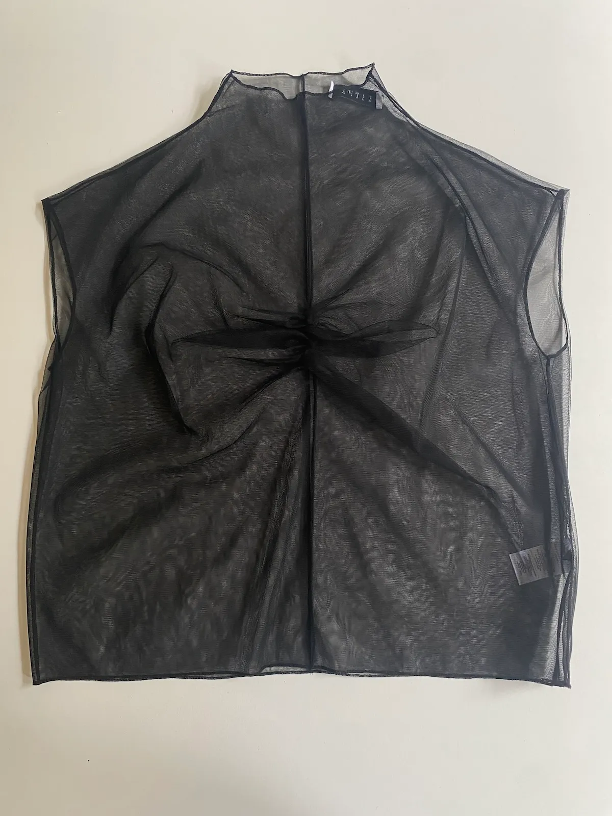 Esthé Clothing Sheer Mesh Top Black – XL