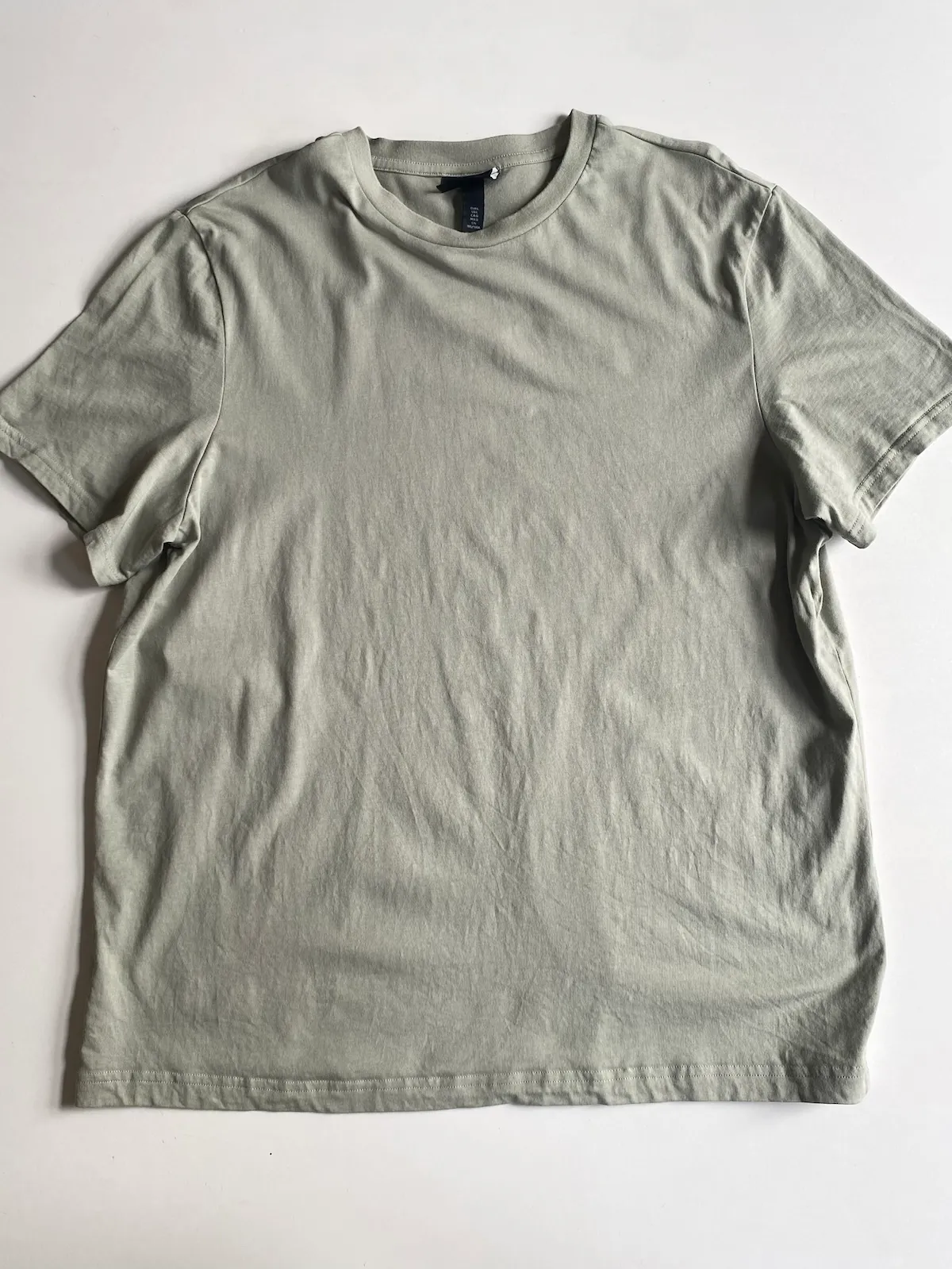 H&M Regular T Shirt Sage — Size L