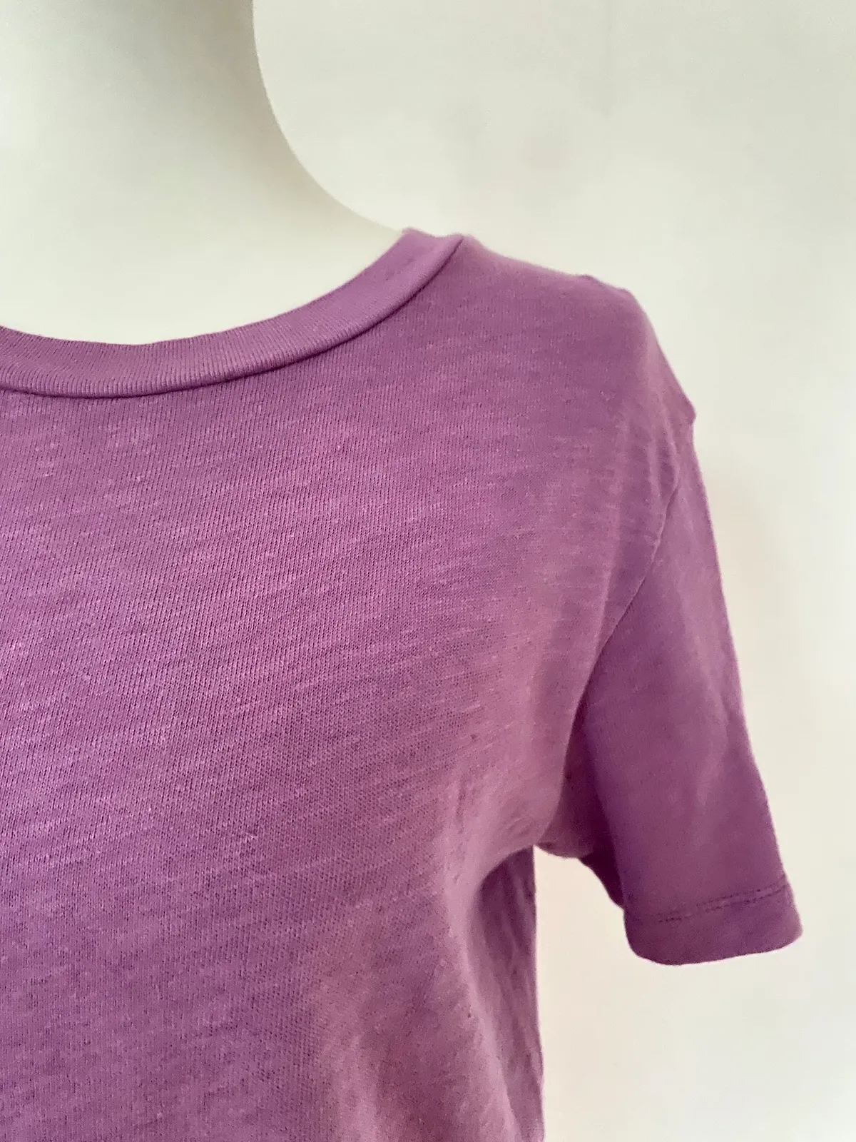 American Vintage T Shirt Purple — Size M