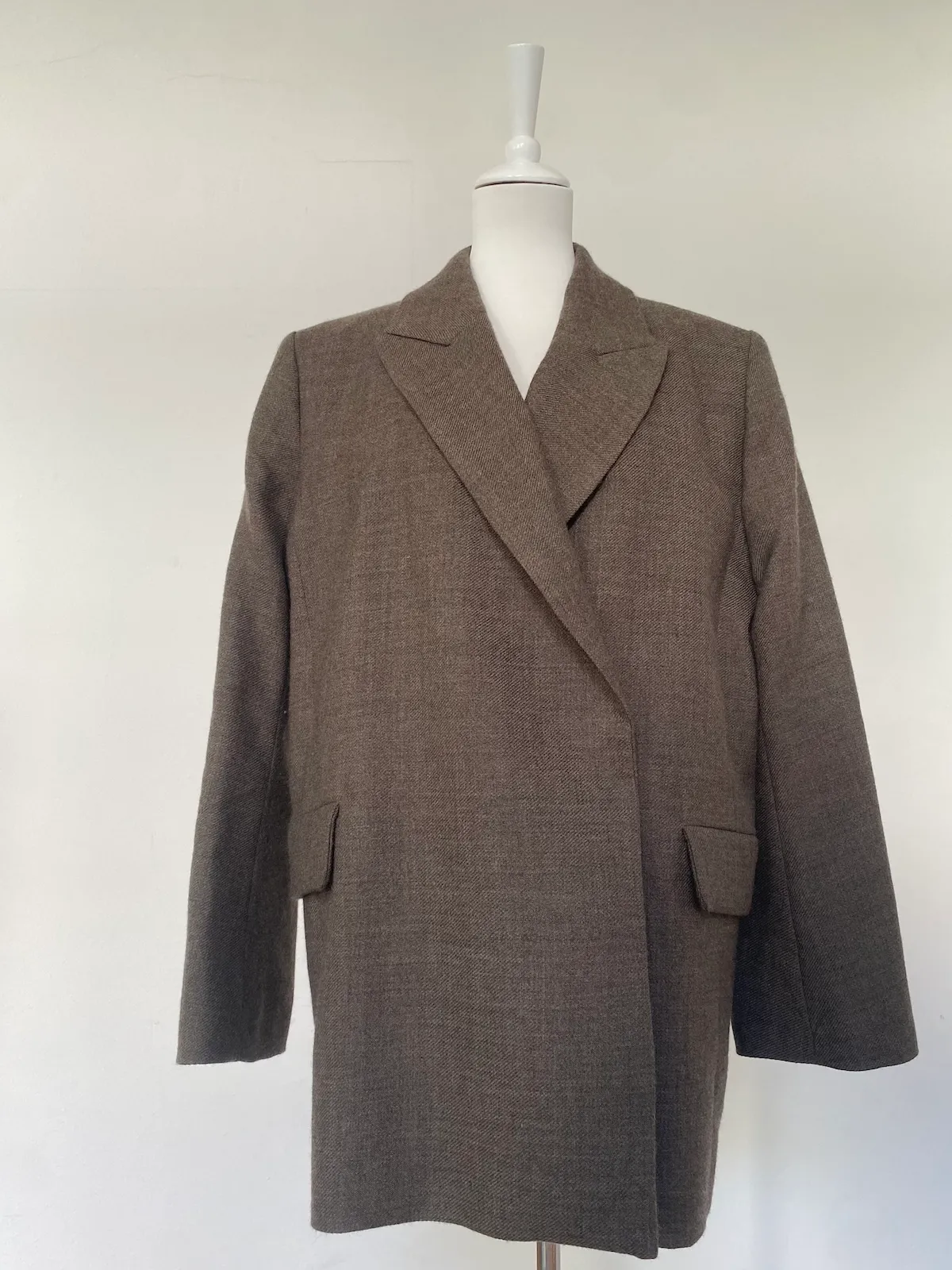 H&M Wool Overzise Blazer Brown – Size S