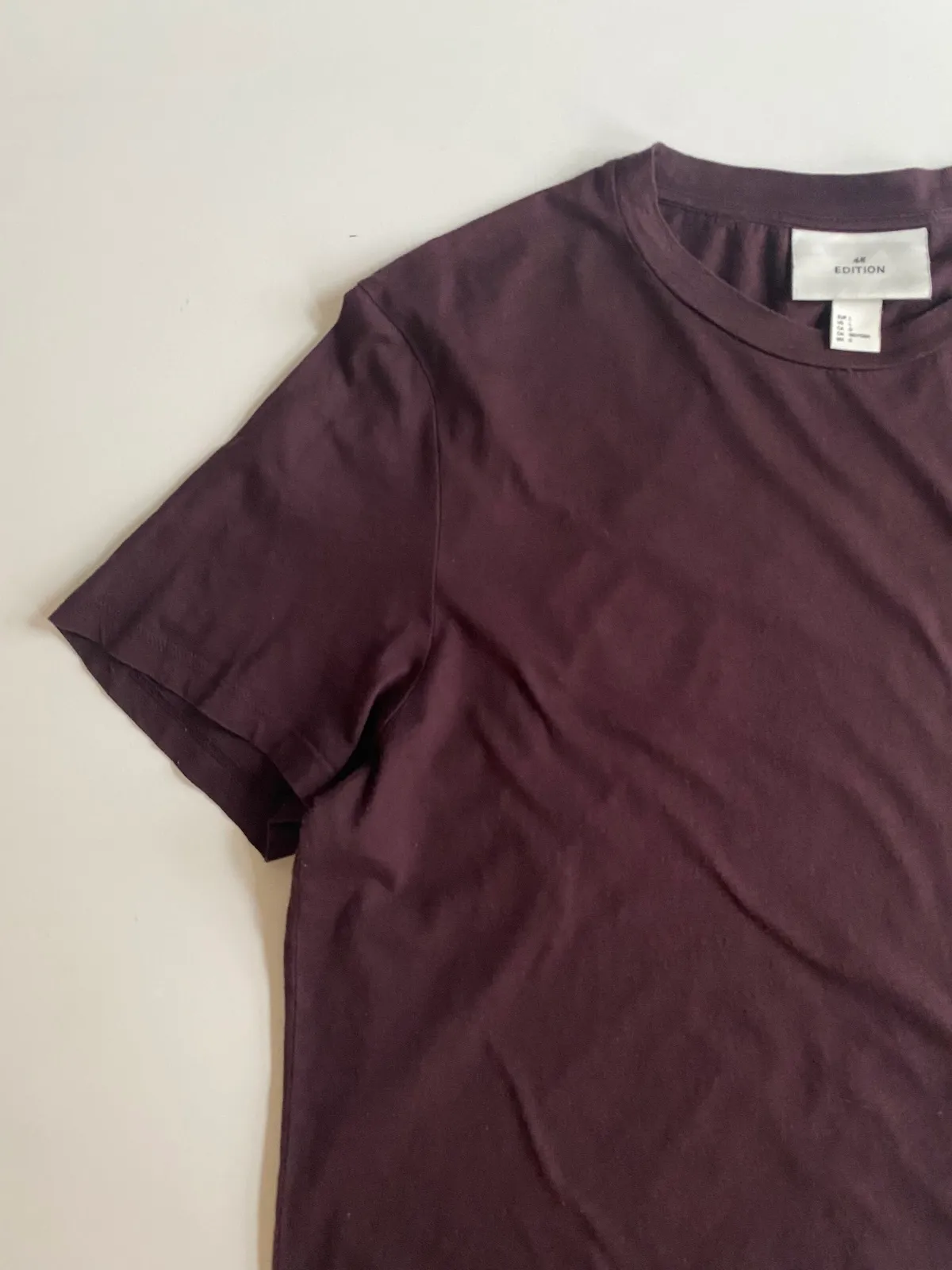 H&M Edition T-shirt Bordeaux — Size L