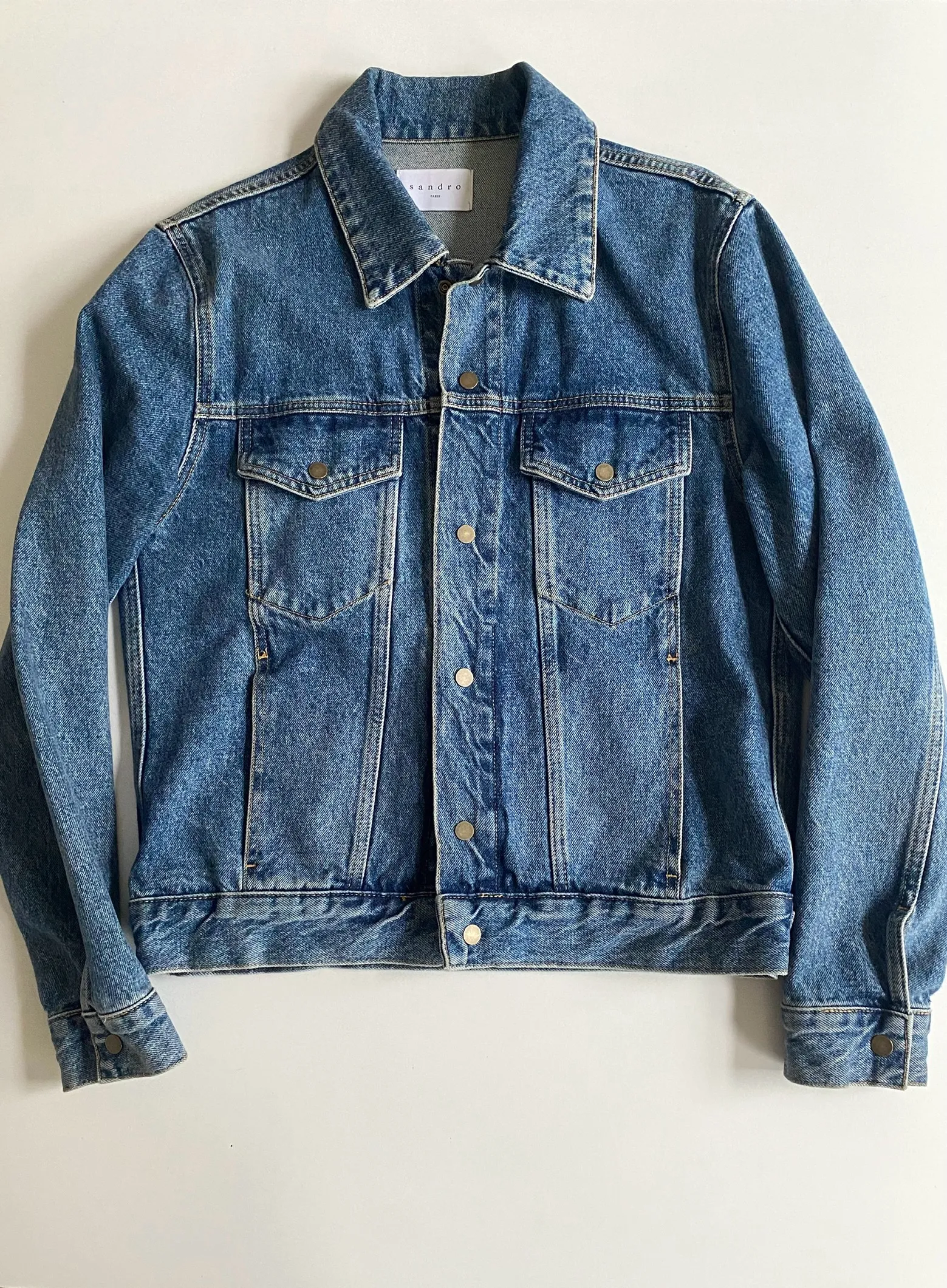 Sandro Denim Jacket Size XL
