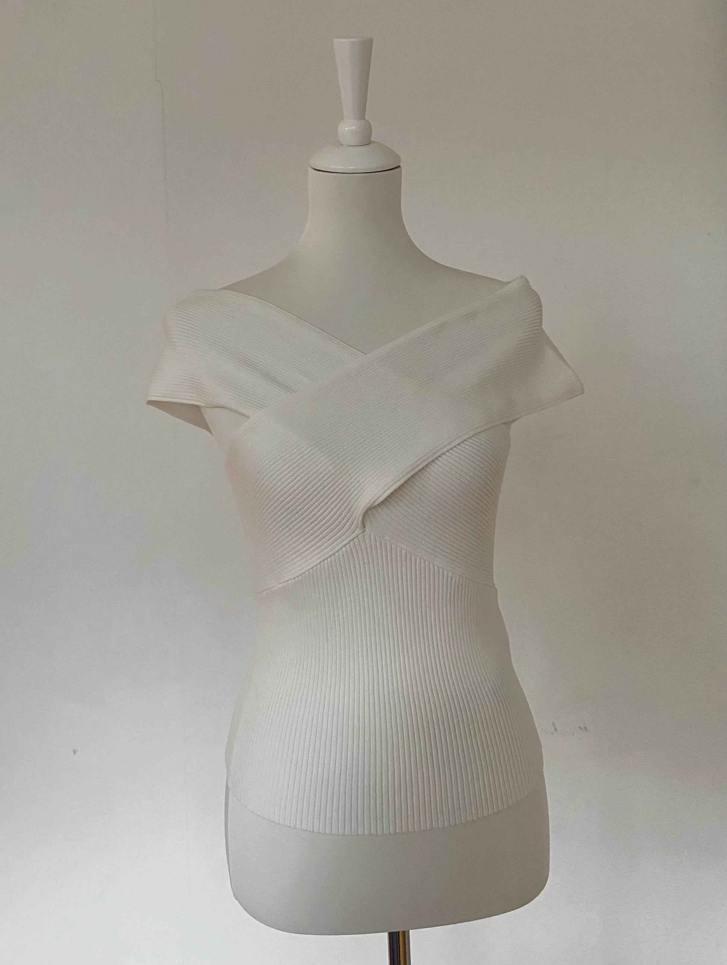 Nakd Wrap Top White Size S