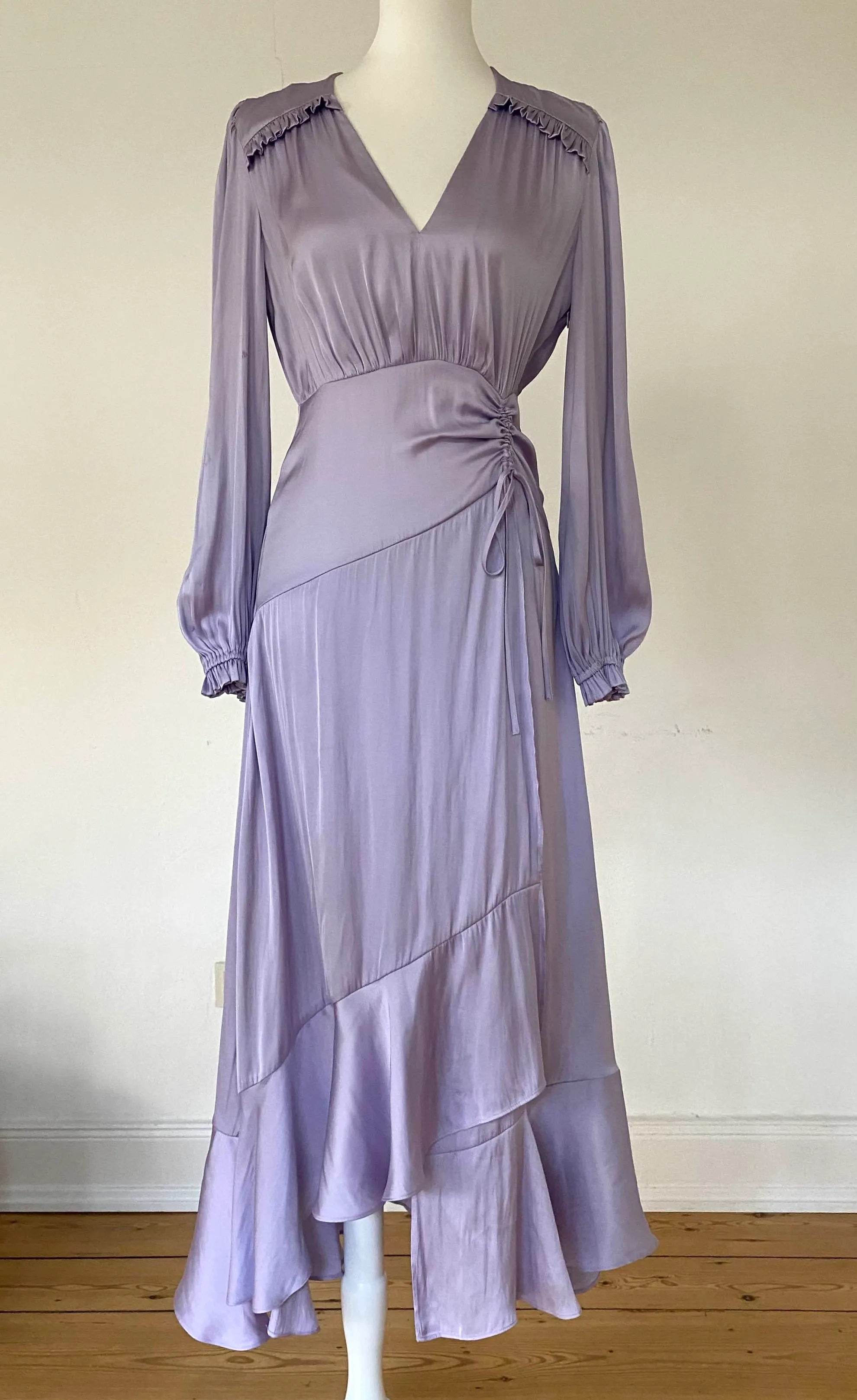 Maje Satin Dress Purple Size 36