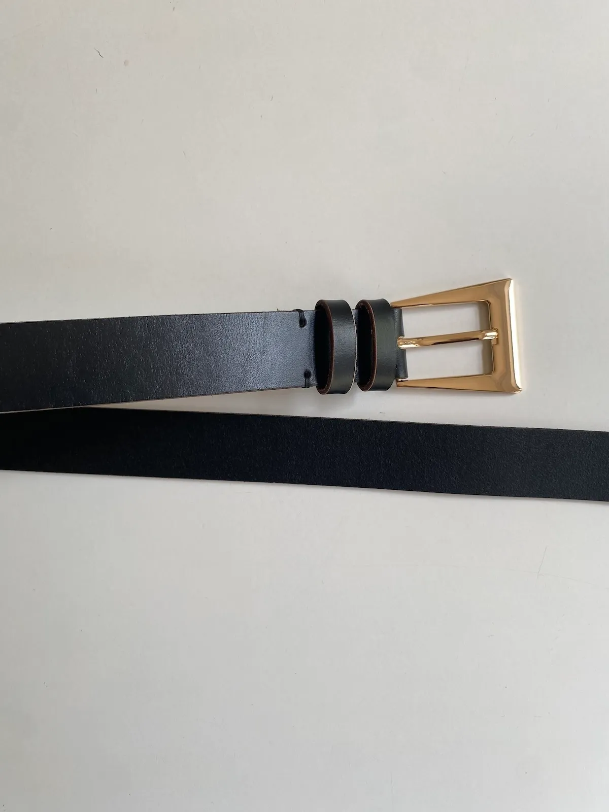 H&M Leather Belt Black — Size M