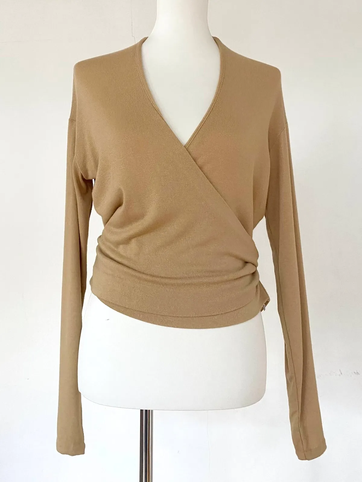 Vince Wrap Cardigan Beige — Size M