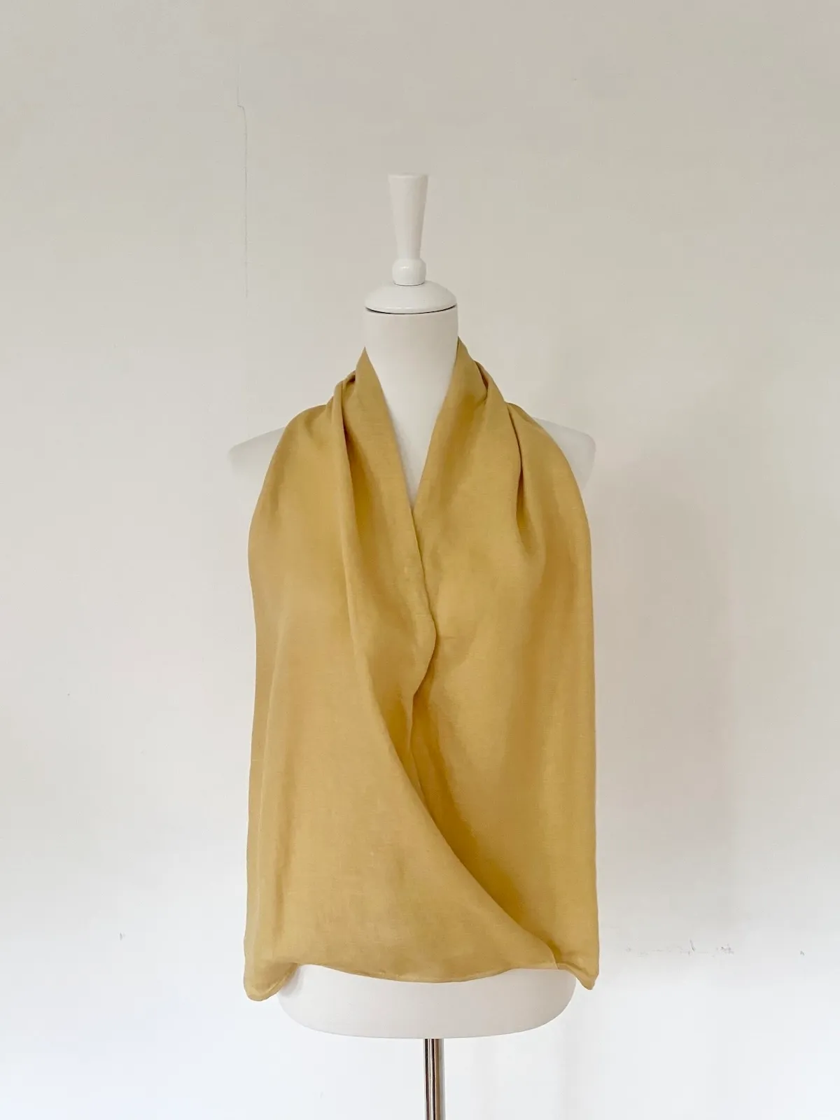 Massimo Dutti Draped Halter Top — Size M