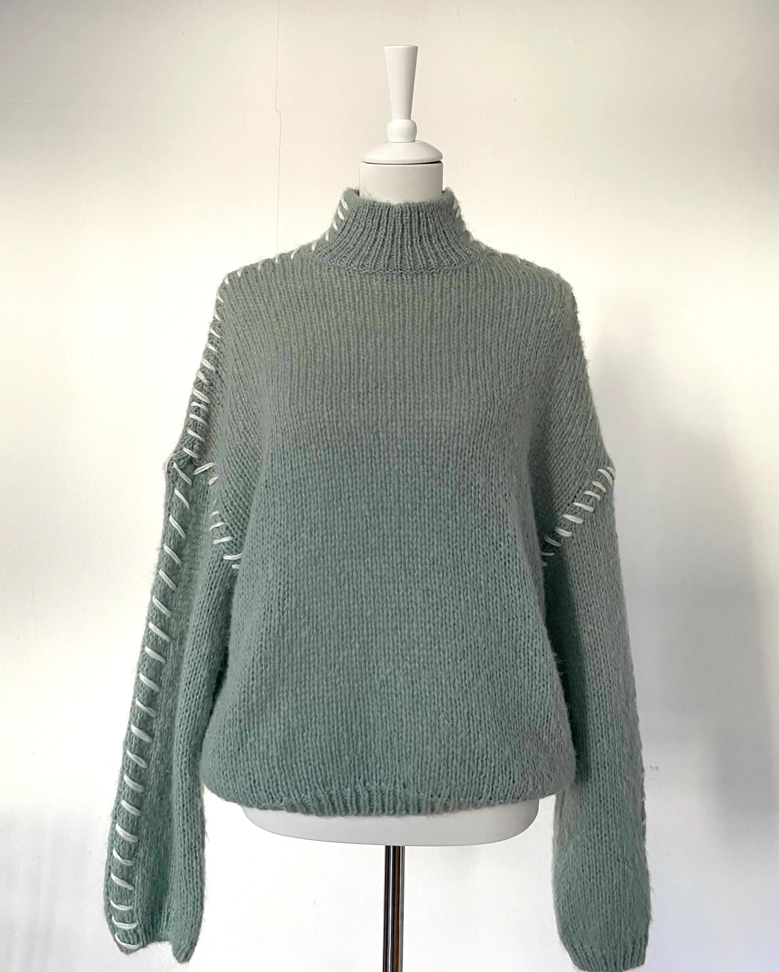 Vila Pullover Grey Green Size M