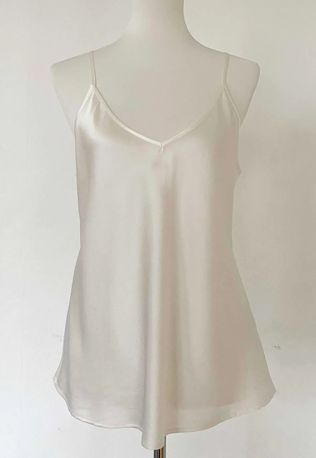Lilysilk Silk Top Cream — Size L