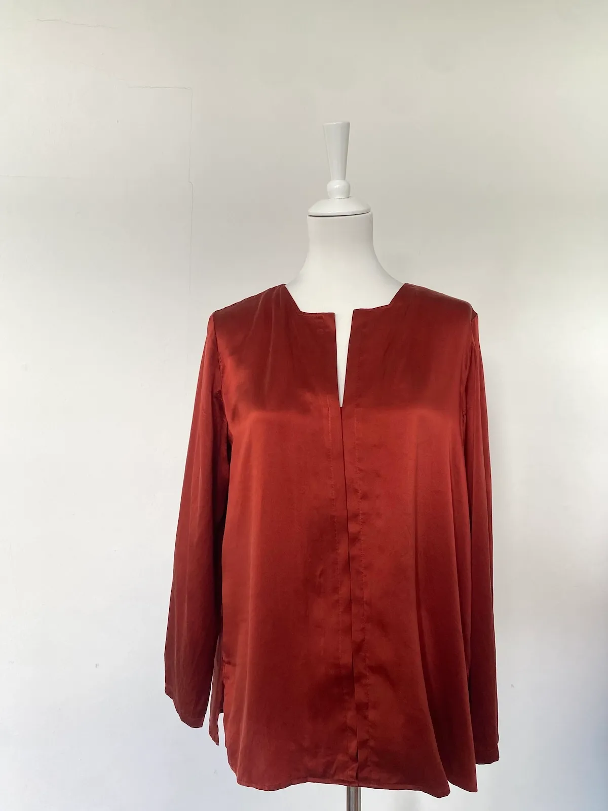 COS Silk Blouse brick Rust– Size 42  