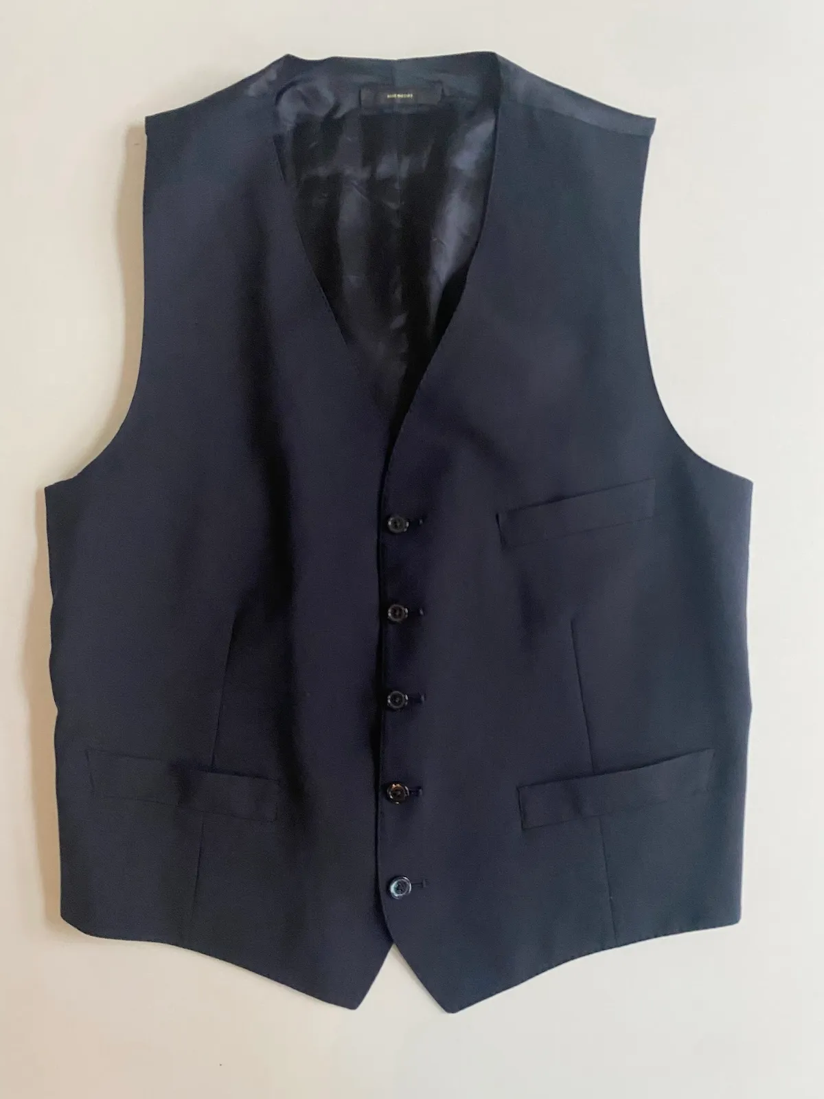Massimo Dutti Waistcoat Navy — Size EU 50