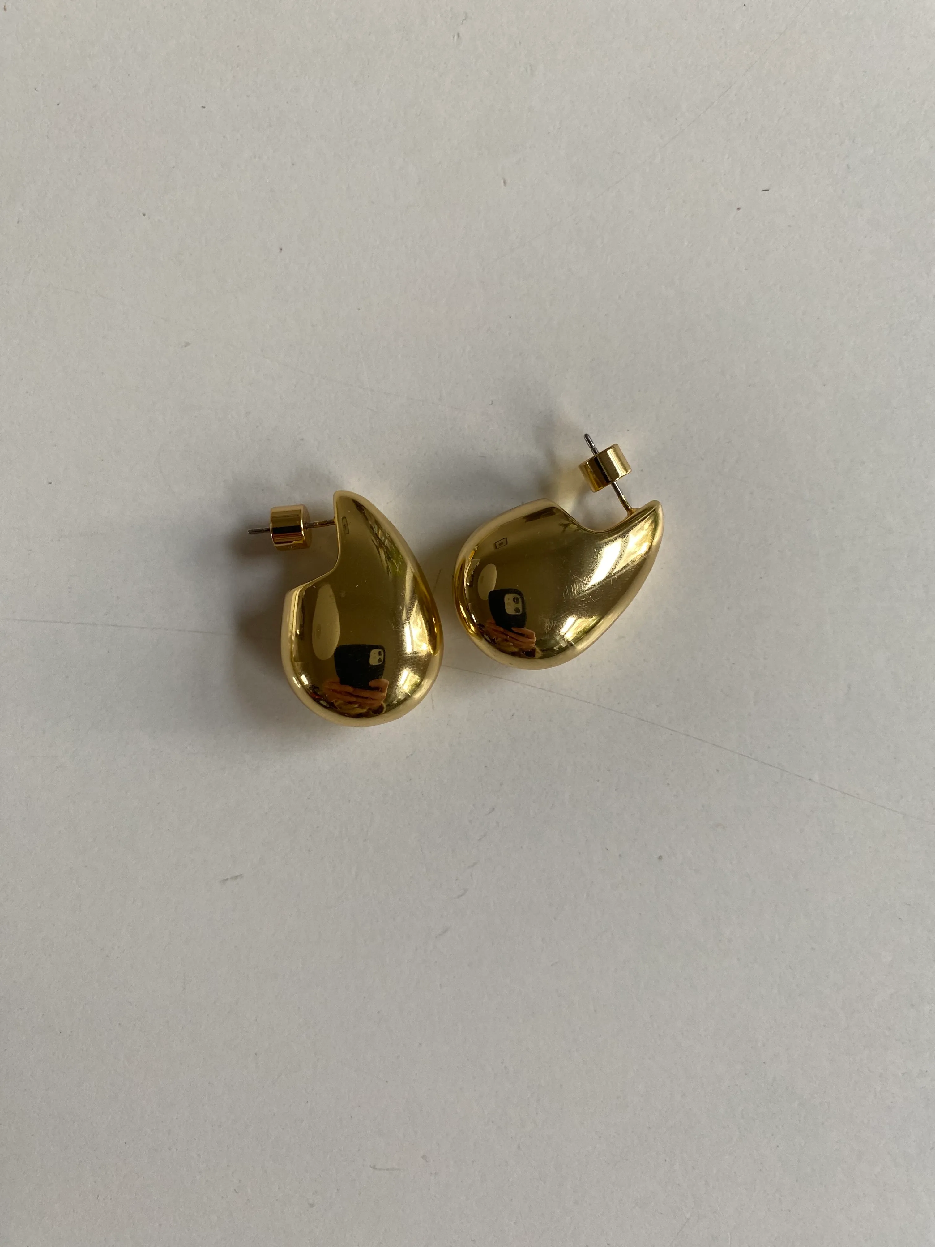 COS Sculptural Earrings Gold