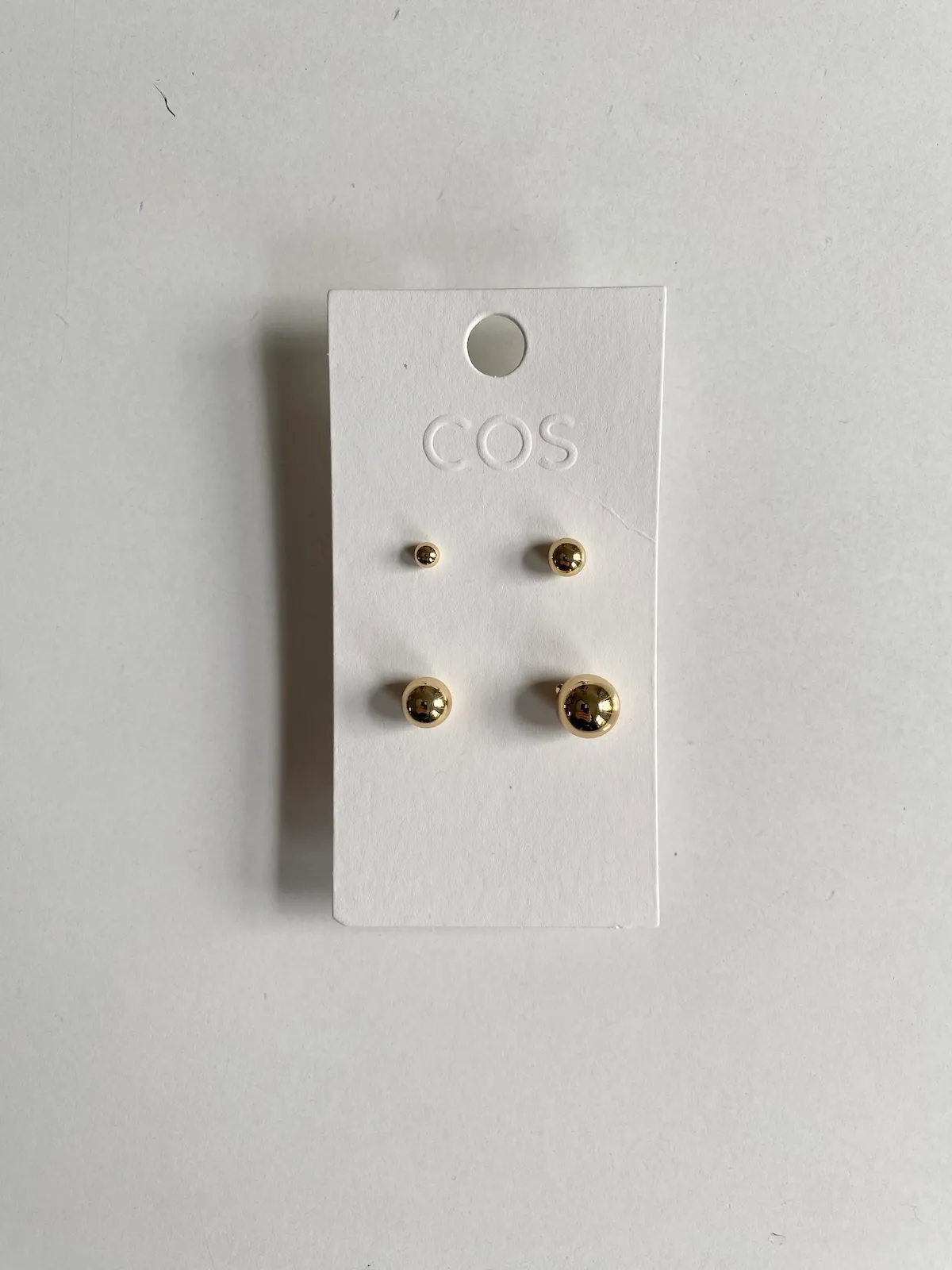 COS Mixed Size Earrings Gold