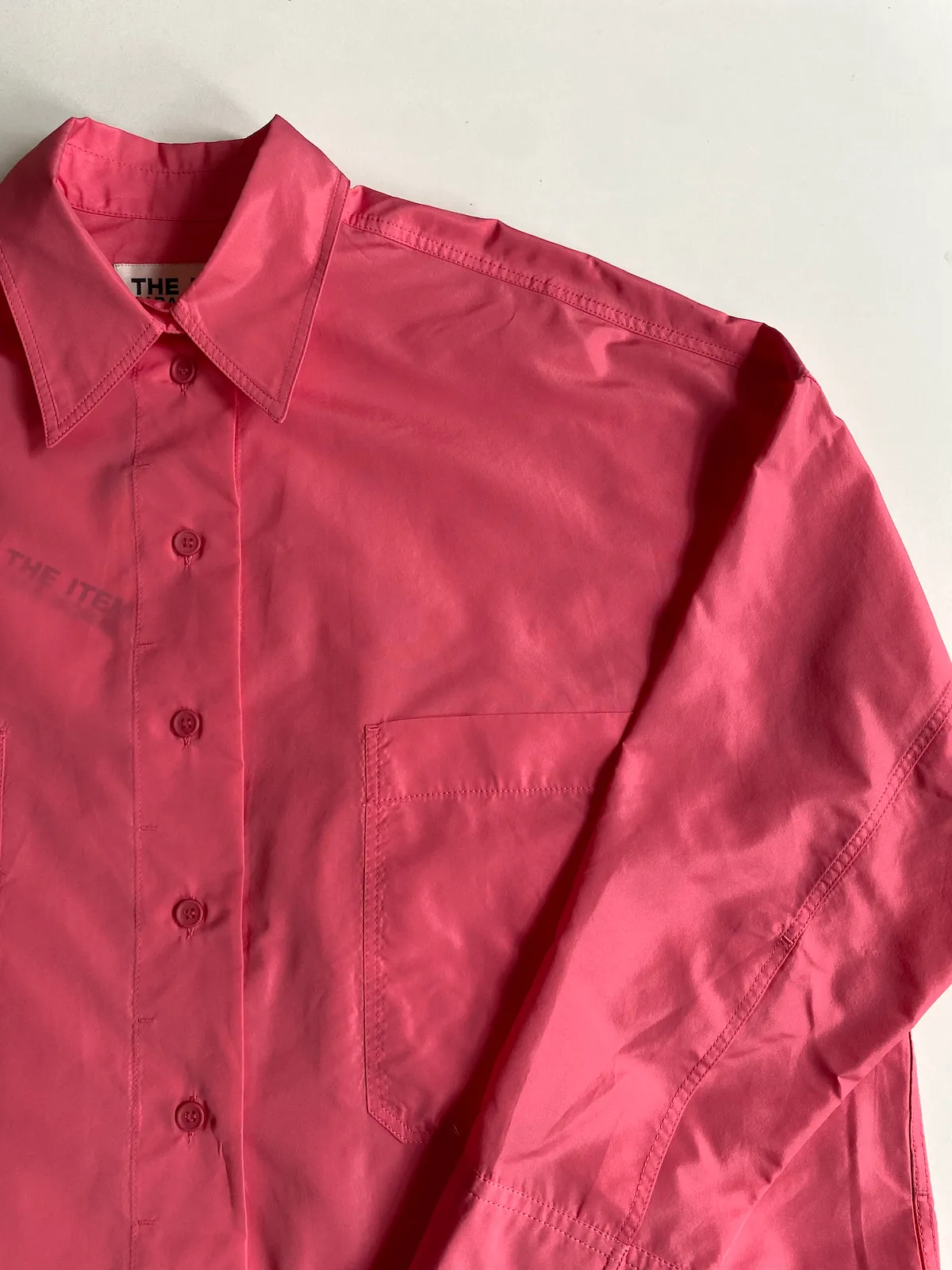 Zara The Item Utility Shirt Coral Pink – Size S