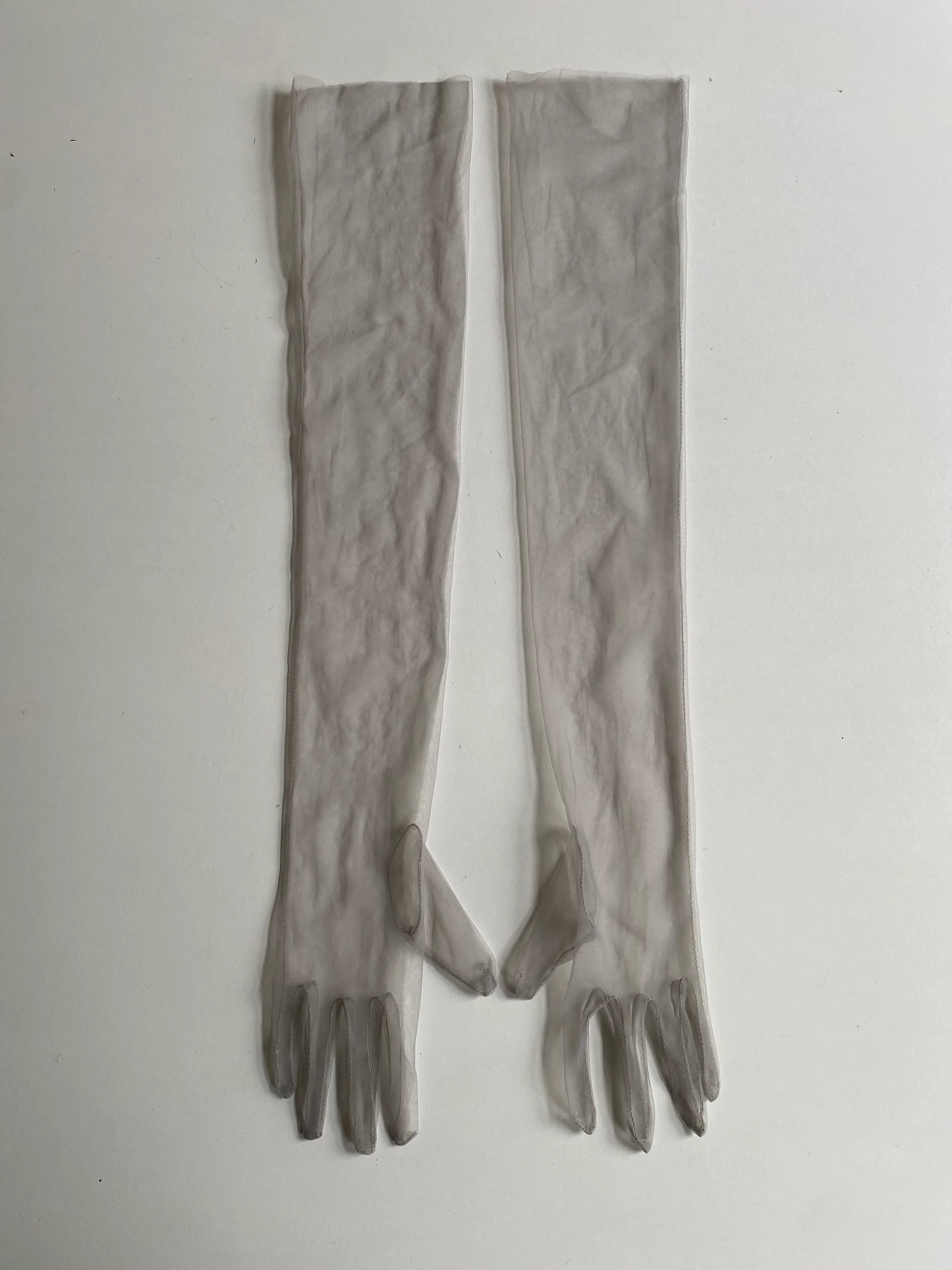 Mesh Gloves Grey Size One Size