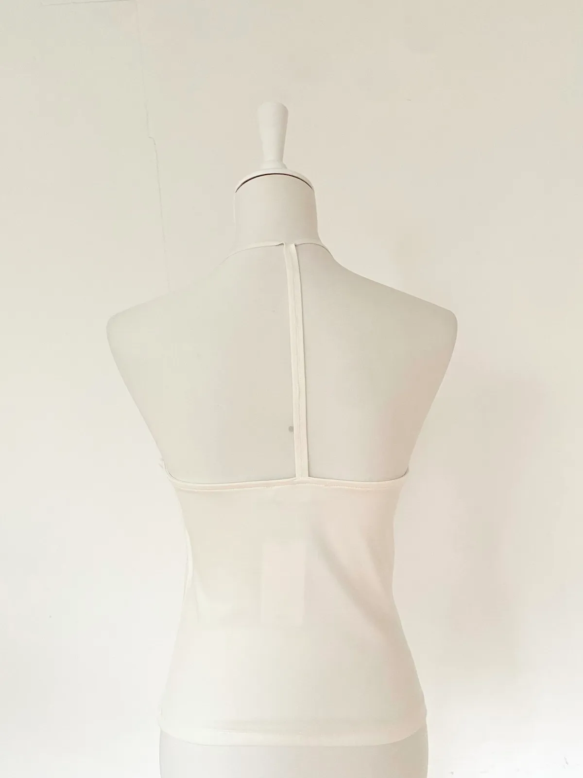Mango Open Back Top White — Size M 