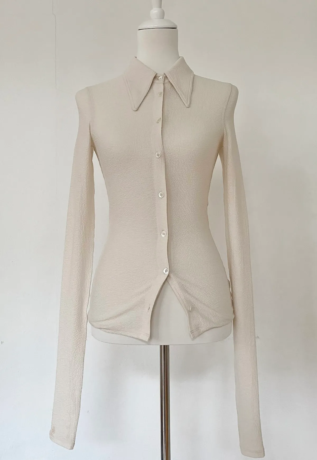H&M Studio Shirt Cream — Size XS