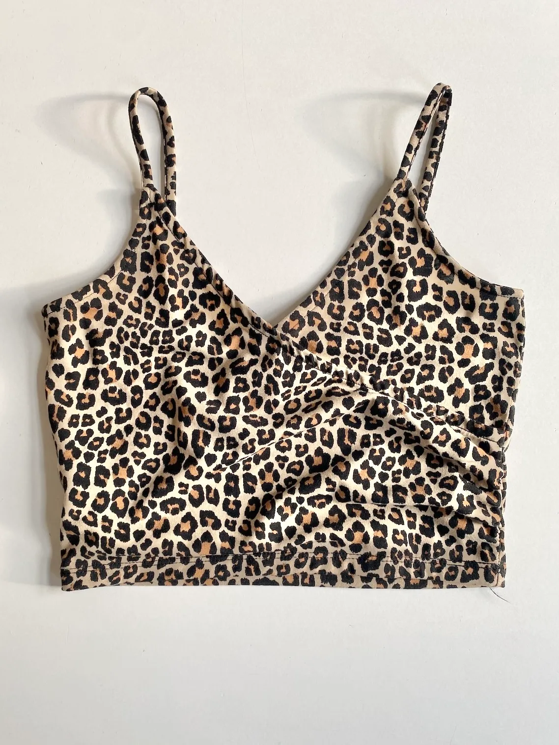 H&M Leopard Cropped Top — Size XS