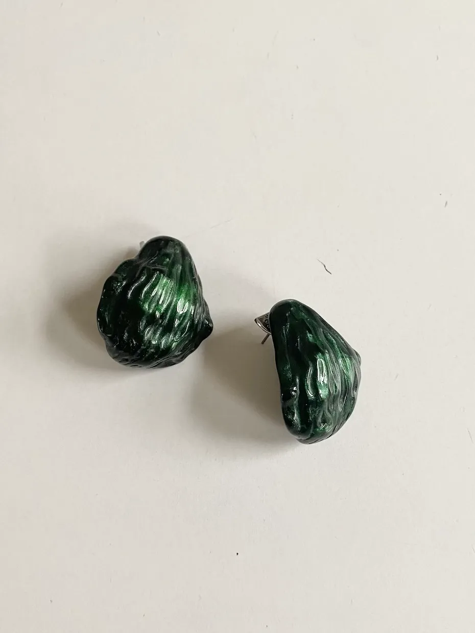 Adolfo Dominguez Earrings — Green