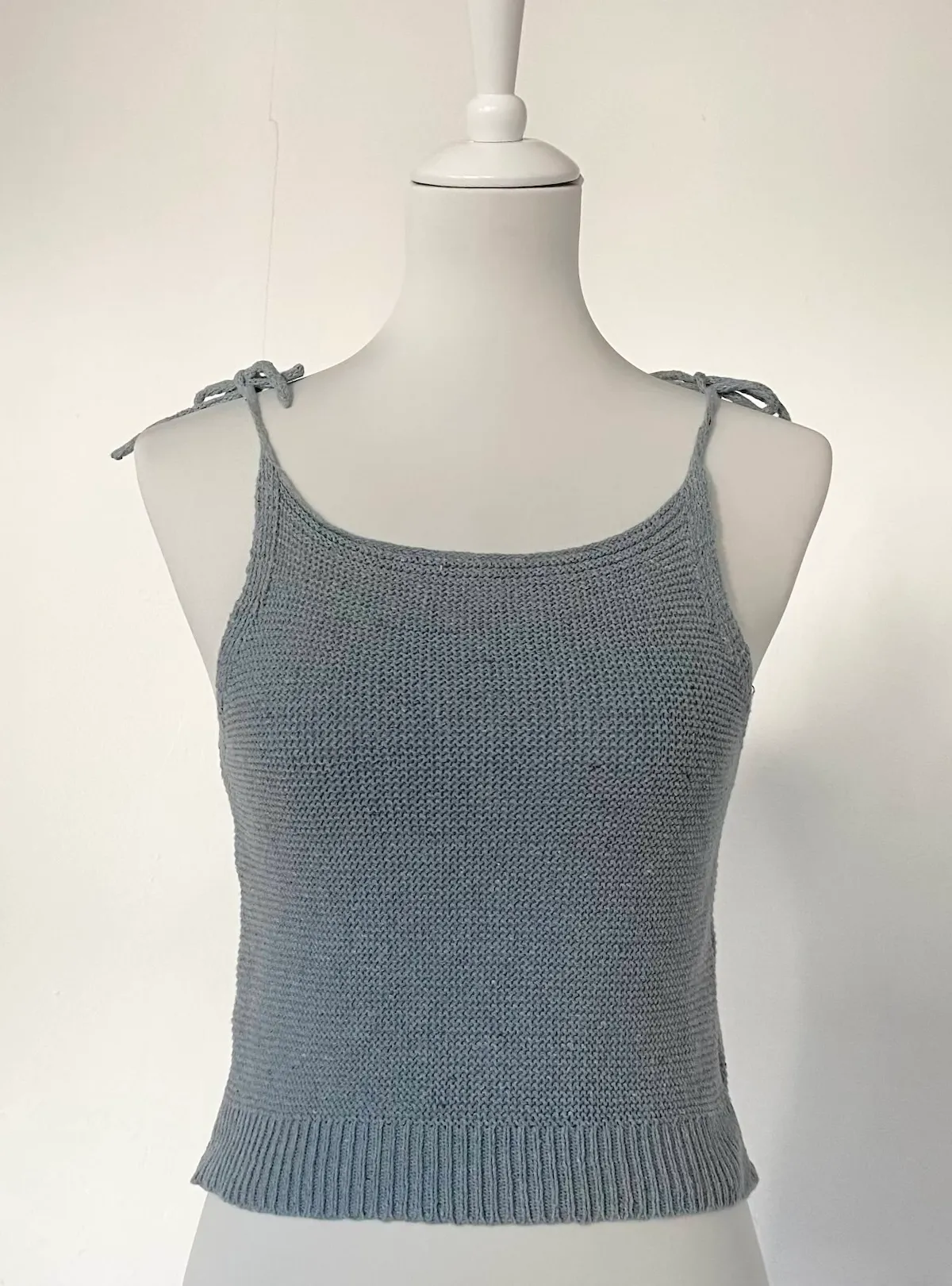 Rifo Knit Top greyblue — Size M